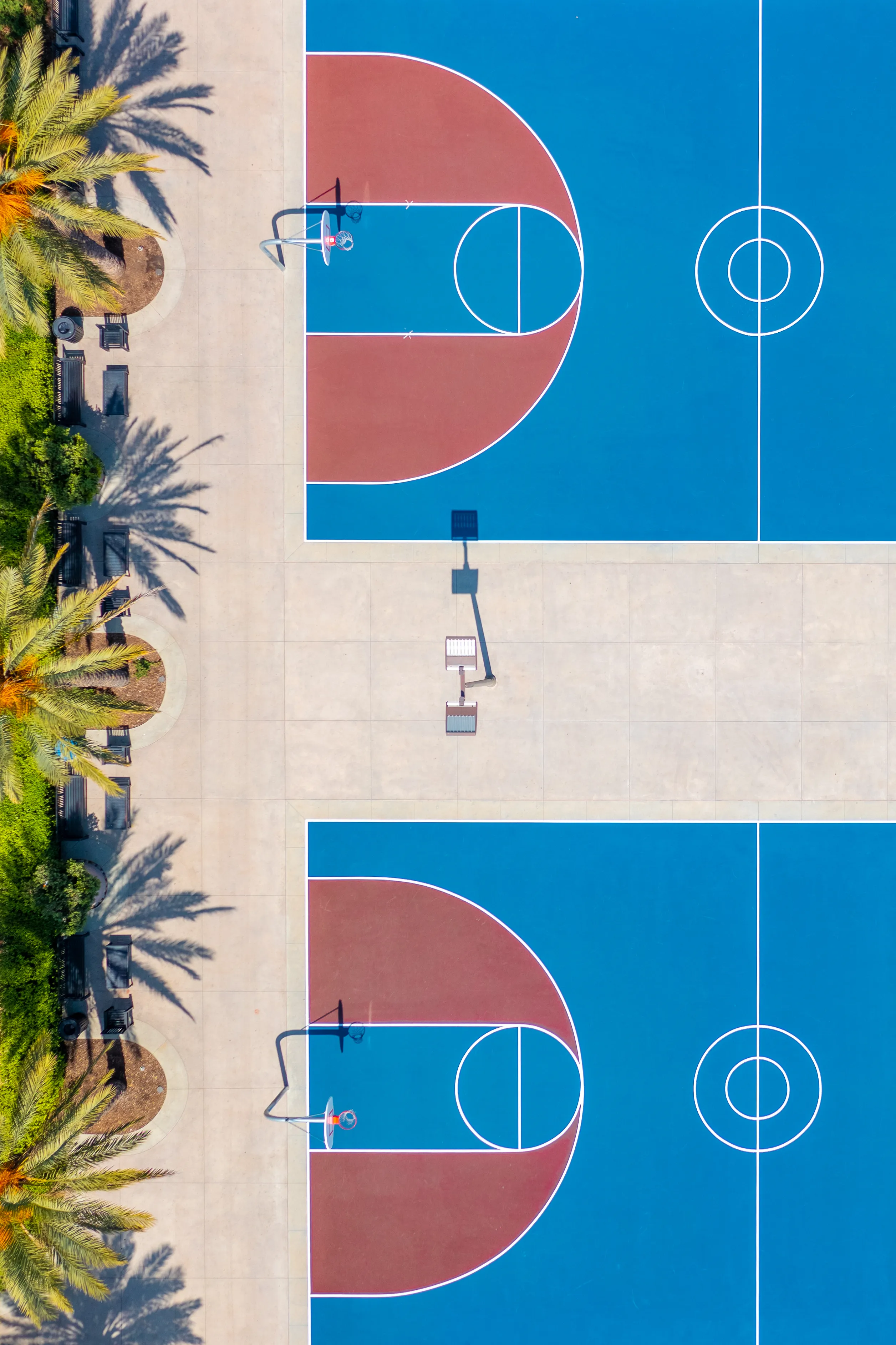“Triple Double” is the 4th piece in the Olympian Season 3 Series - a follow up to the SOLD OUT Olympian Series Seasons 1 & 2.

An appreciation of the shapes, colors and patterns that exist in sports, but with a non conventional finish to them!  

As part of the Olympian Season 3 Series “Triple Double” is a study of the aerial view of the sports we hold so dear, and mean so much to us!