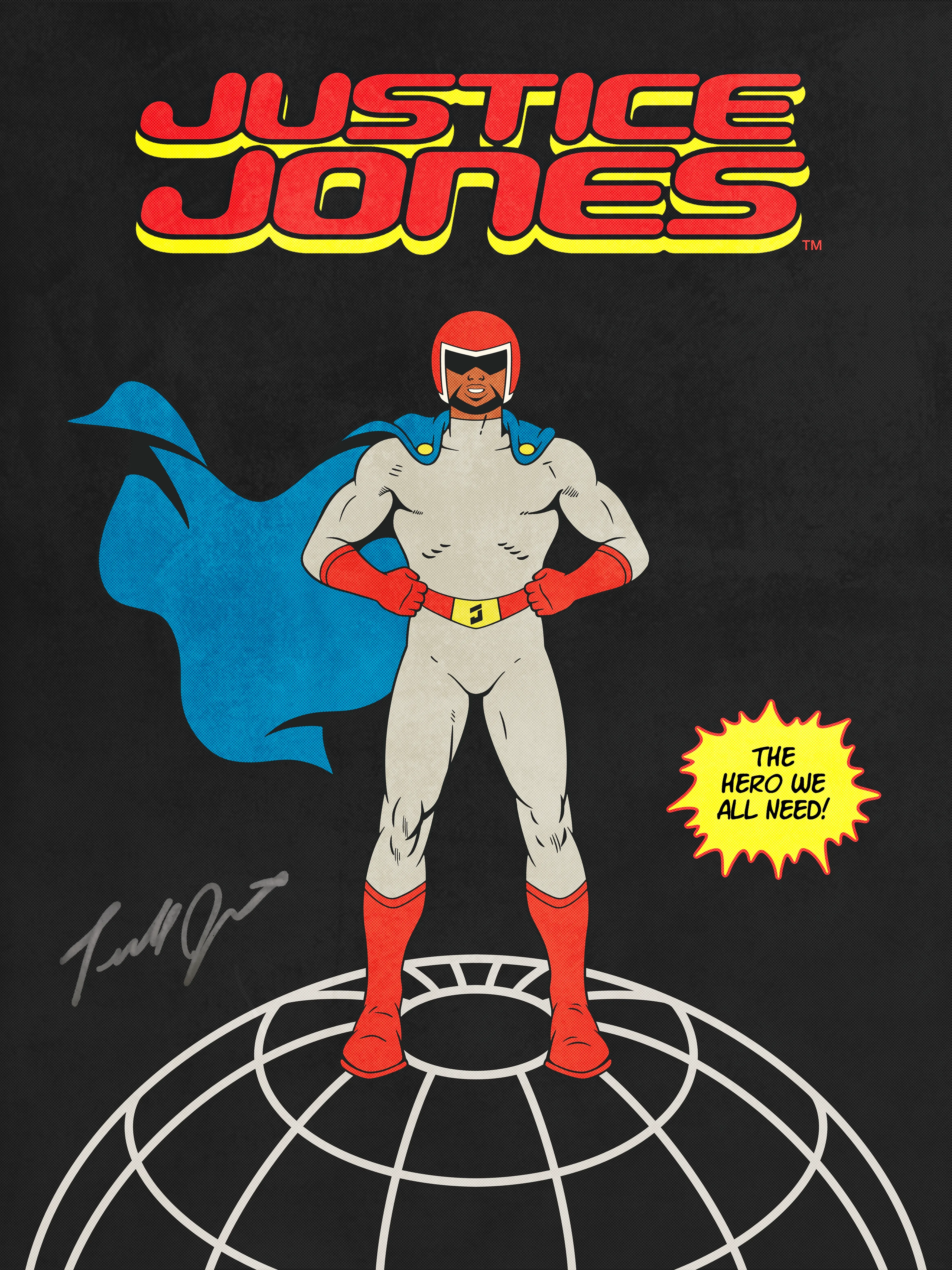 Justice Jones Poster 001 by Terrell Jones