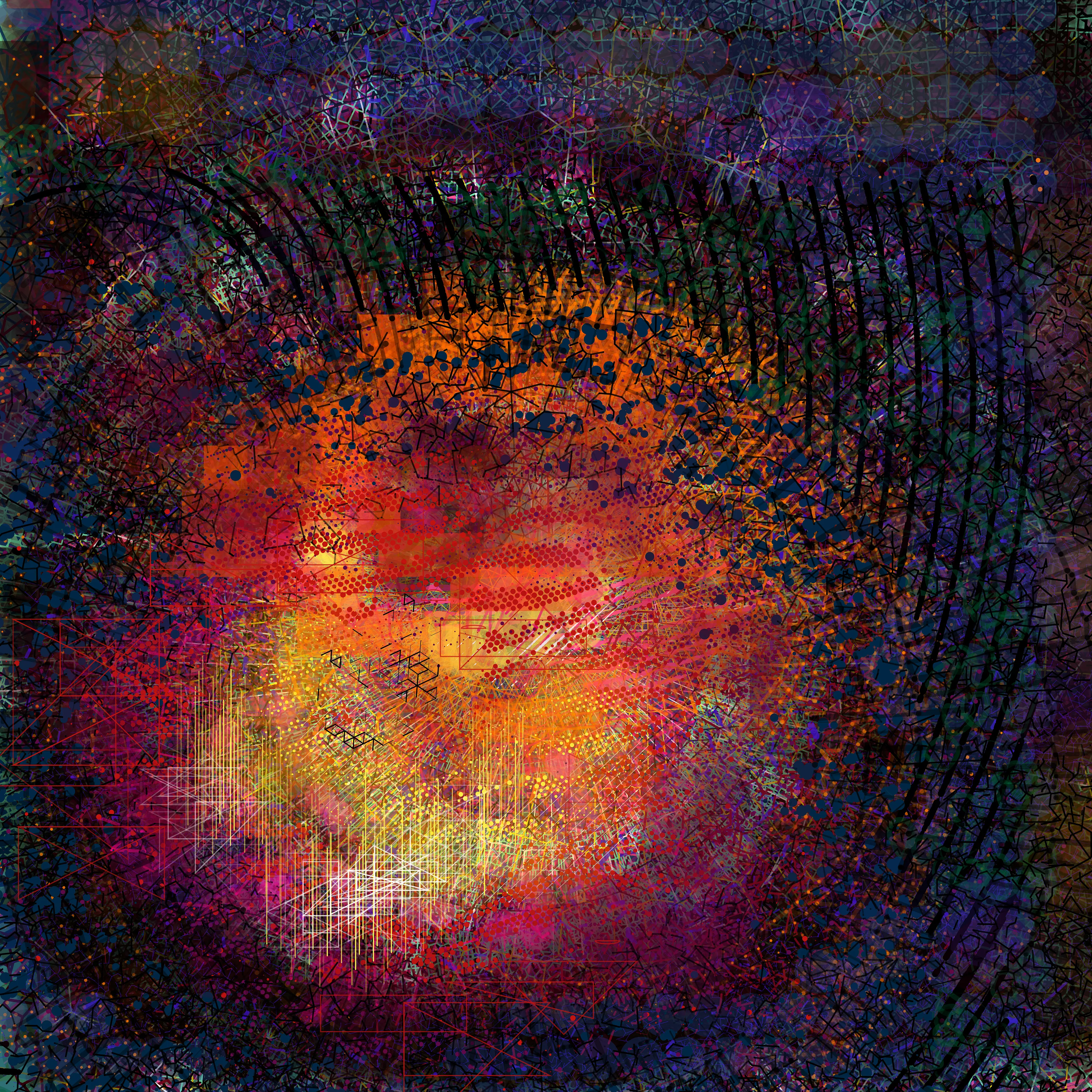 Resolution: 12K This is from my deconstruction series featuring the data of the painting I created of the M87 Black Hole the same day the historical image was released.
