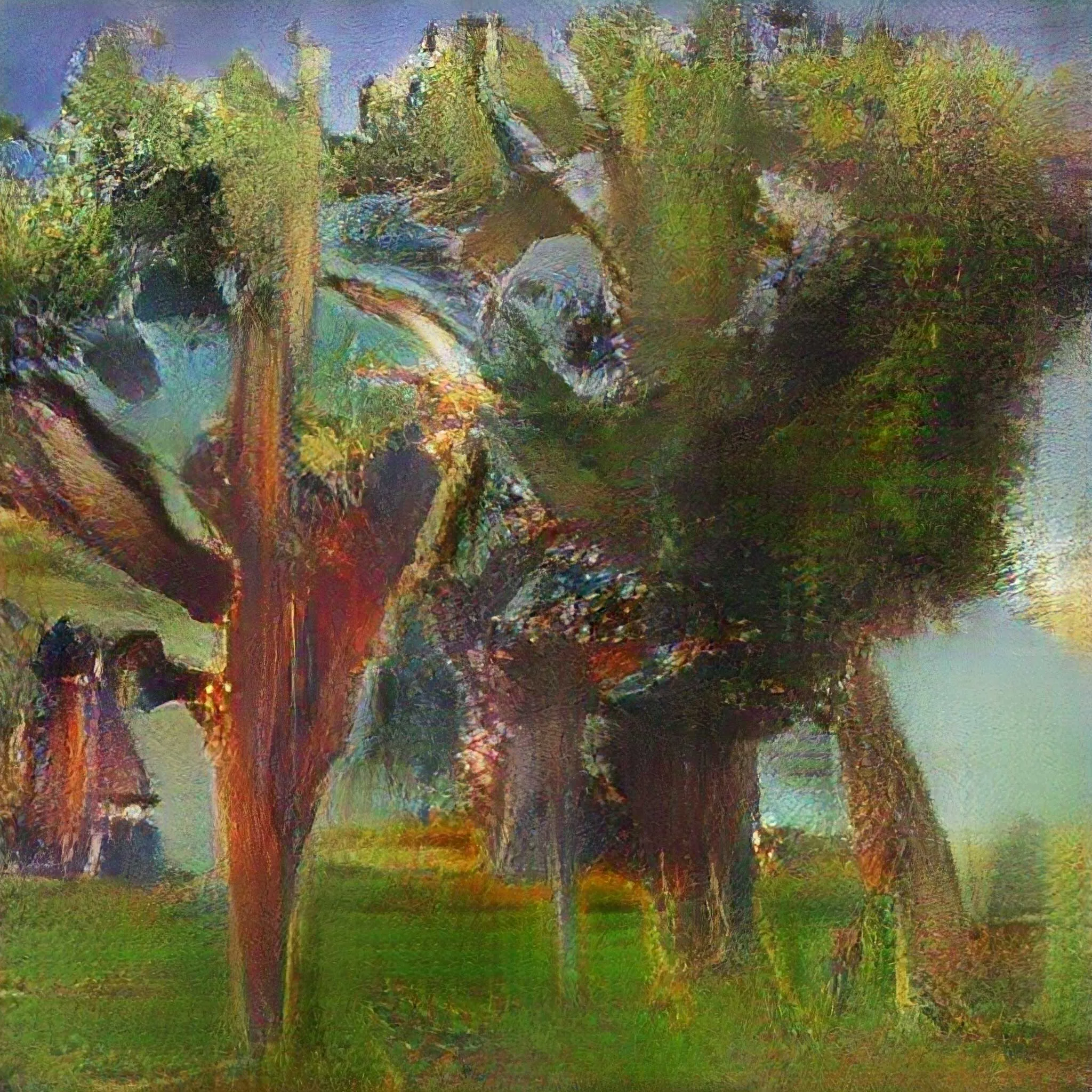 This artwork is also a physical piece of art. Read this article to know more about it : https://goo.gl/kdkaXB

Feel free to contact us if you have any questions : hello.obvious@gmail.com