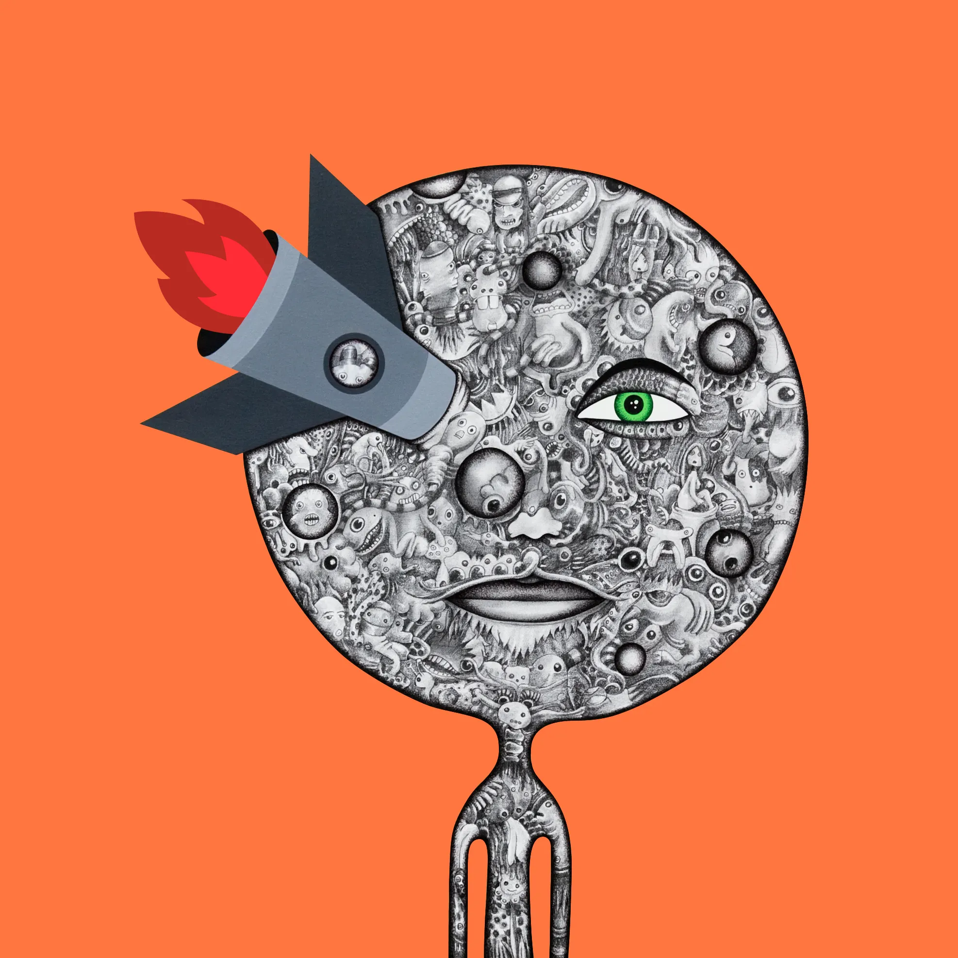 Tribute to the great director Georges Méliès who led many technical and narrative developments in the earliest days of cinema. A visionary like us.