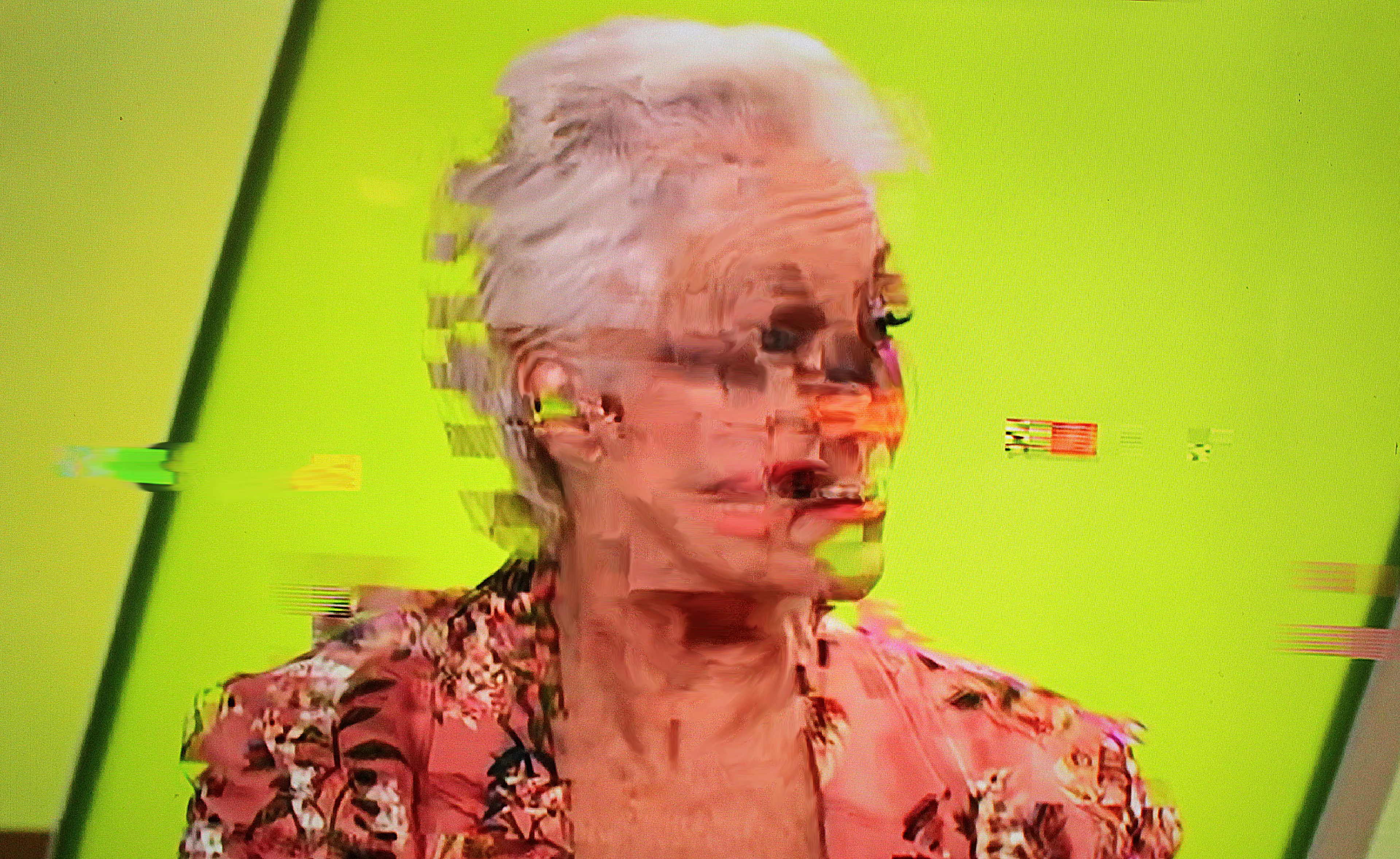 Harman's Android Plaza is a collection of digital artworks using a specially formulated algorithm. Within the corruption of the digital image, there is a breaking up of the information, which leaves the viewer to interpret the space between abstraction and figuration. He then digitally paints elements of the composition referencing Richter whilst the mangled figuration echoes Francis Bacon and Frank Auerbach. Harman is recognised as one of the leading UK's leading digital artists