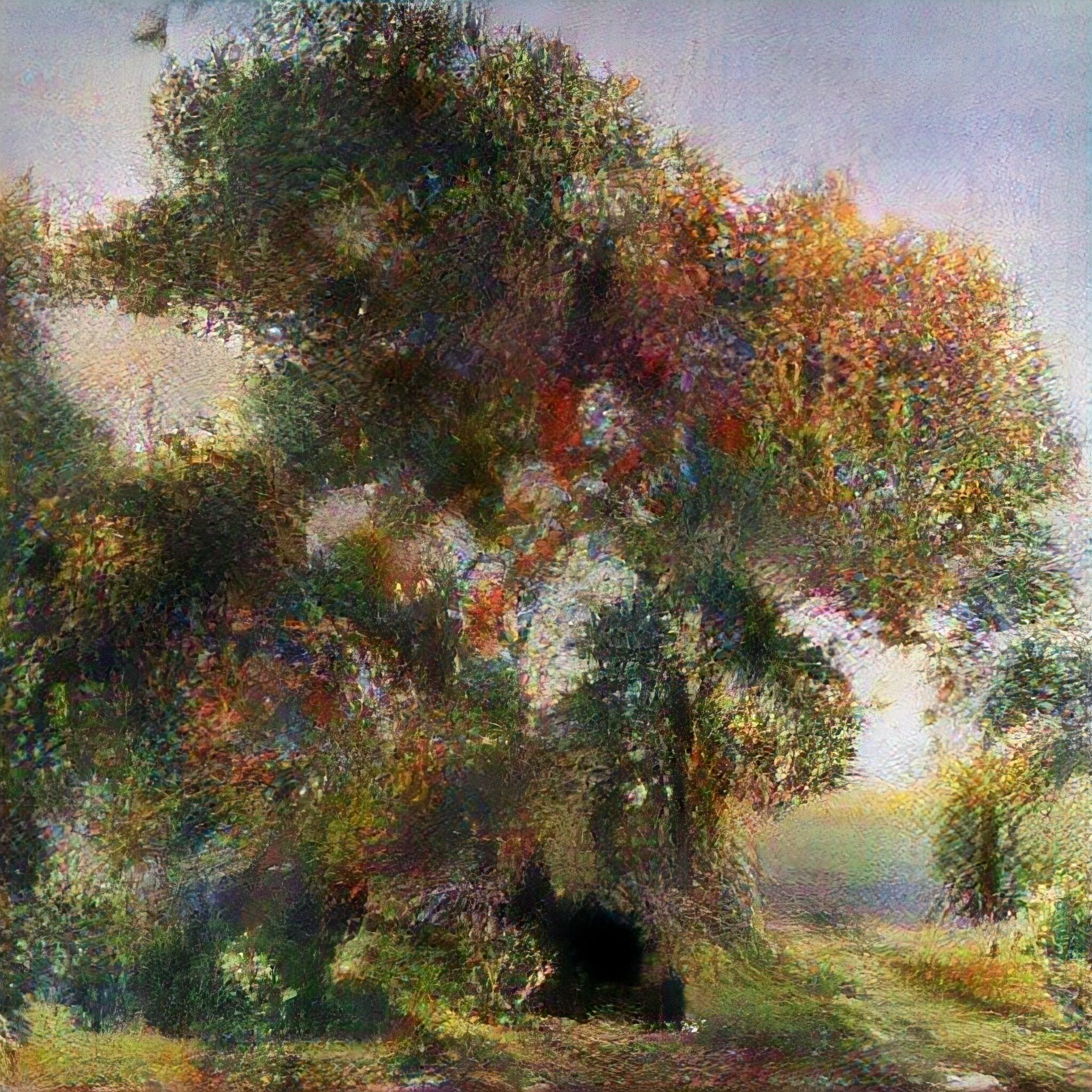 Art created by an Artificial Intelligence using 15 000 artworks representing landscapes