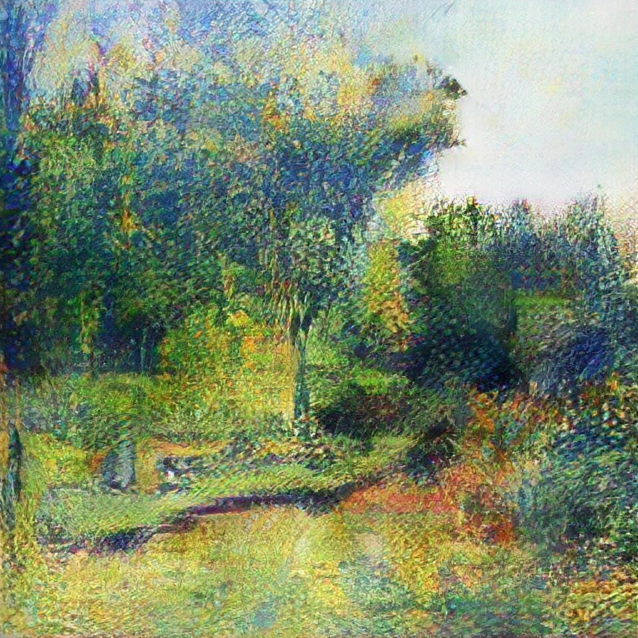 Art created by an Artificial Intelligence using 15 000 artworks representing landscapes
