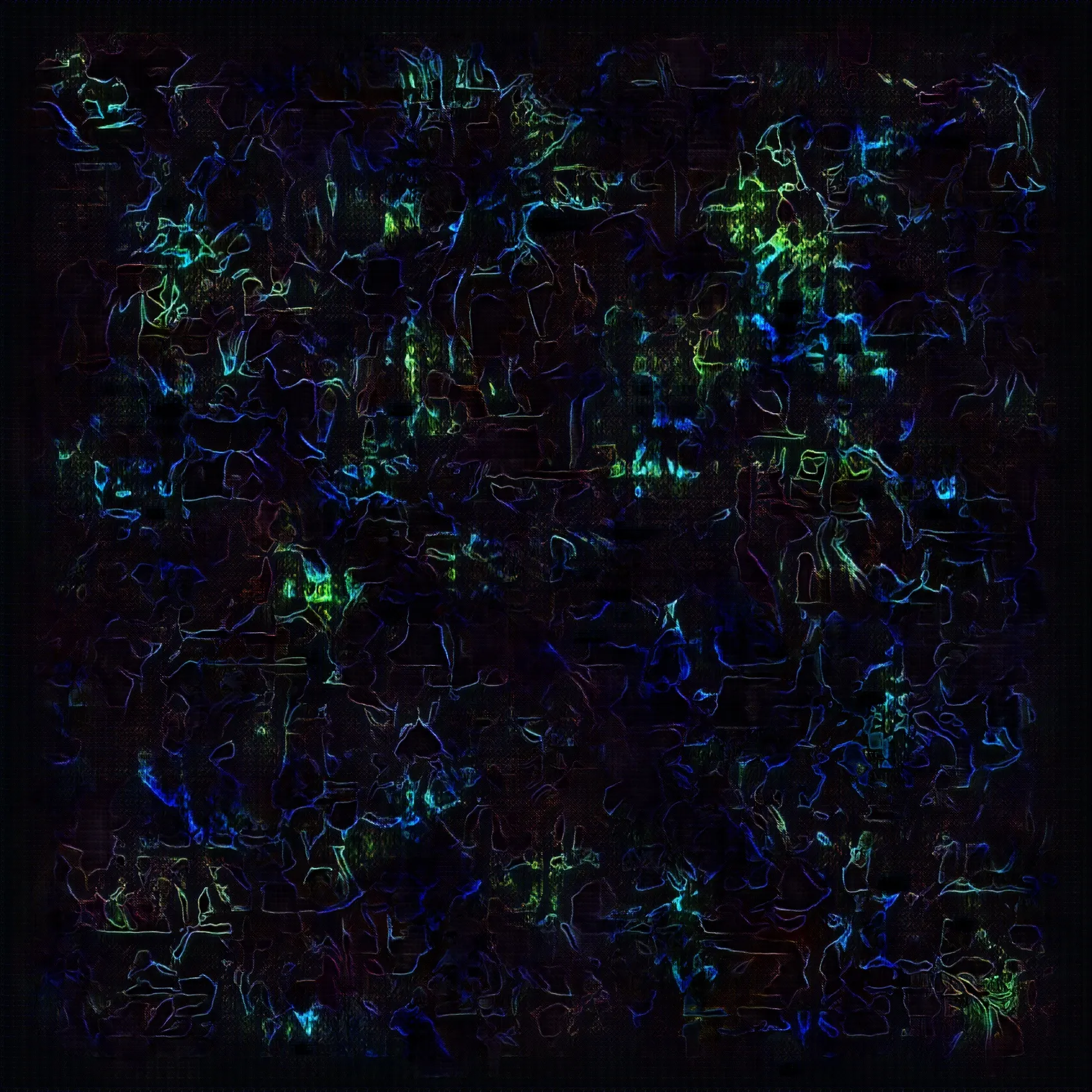 When I close my eyes and rub them this is what I see. I have always found it artistic but did not have the skills to replicate it for other people. By chance I found a way to reproduce the effect using neural networks in computer code. Learn more at this url - http://bit.ly/rubYourEyes