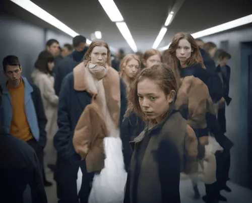 Some questions that are always at the forefront of my art practice: how do my images relate to the images that precede and surround them; what expectations are we bringing to images, and how are these expectations established and reinforced; what purpose do these expectations serve and how can we interact with these expectations?

AI image generators are a fascinating new tool for exploring these questions because they create images based upon a dataset of hundreds of millions of preexisting imagery but are otherwise unfettered by the preexisting expectations of visual culture. That is, they make new images based on predictions from all the images (and image tags) that precede them. However, they are not otherwise bound by human logic or cultural codes and therefore make images that reflect these codes in surprising and often challenging ways, like a funhouse mirror. There is a beautiful collapse of category distinctions and a dynamic interplay between un-indoctrinated naivety and an appreciation of precedent.