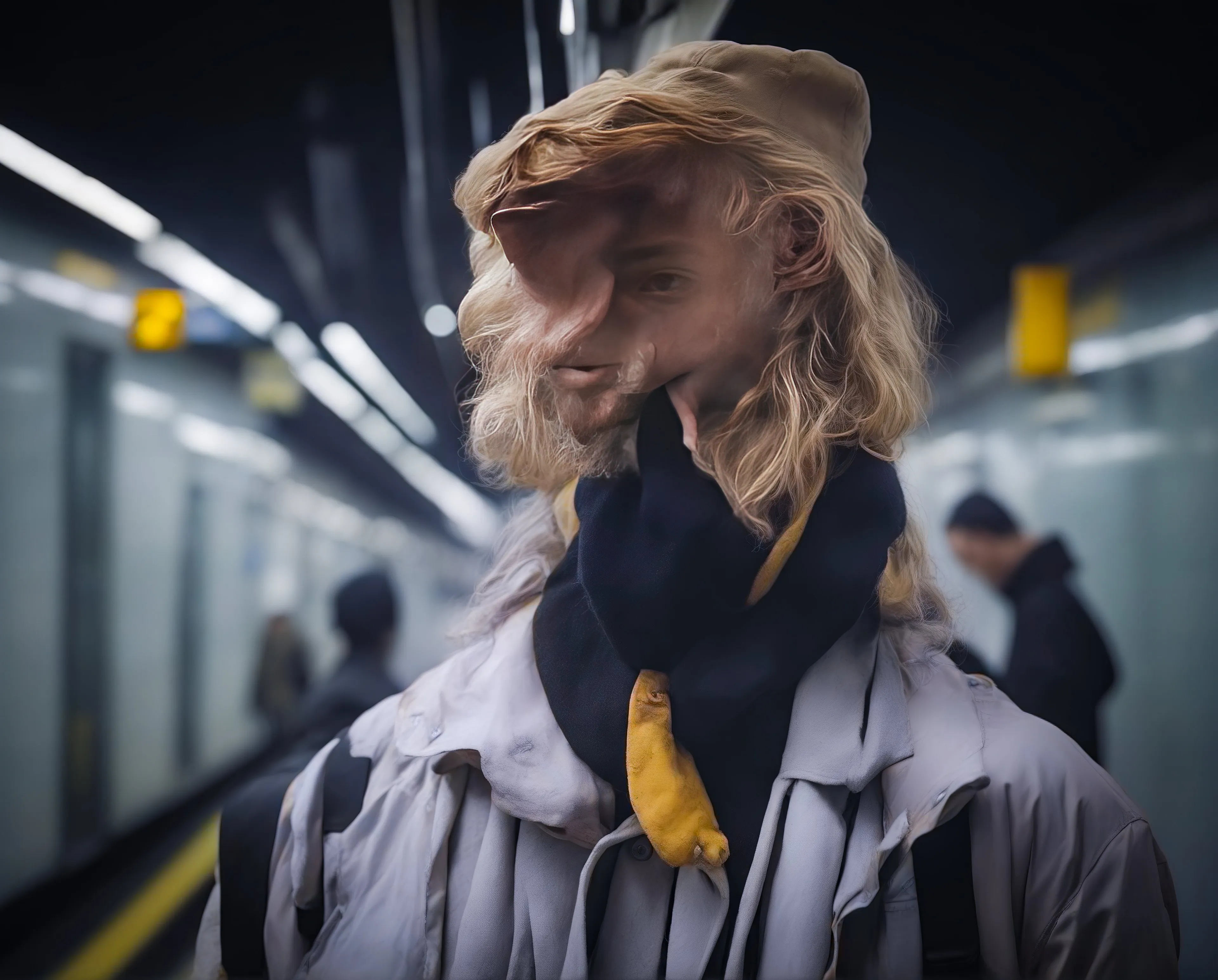 Some questions that are always at the forefront of my art practice: how do my images relate to the images that precede and surround them; what expectations are we bringing to images, and how are these expectations established and reinforced; what purpose do these expectations serve and how can we interact with these expectations?

AI image generators are a fascinating new tool for exploring these questions because they create images based upon a dataset of hundreds of millions of preexisting imagery but are otherwise unfettered by the preexisting expectations of visual culture. That is, they make new images based on predictions from all the images (and image tags) that precede them. However, they are not otherwise bound by human logic or cultural codes and therefore make images that reflect these codes in surprising and often challenging ways, like a funhouse mirror. There is a beautiful collapse of category distinctions and a dynamic interplay between un-indoctrinated naivety and an appreciation of precedent.