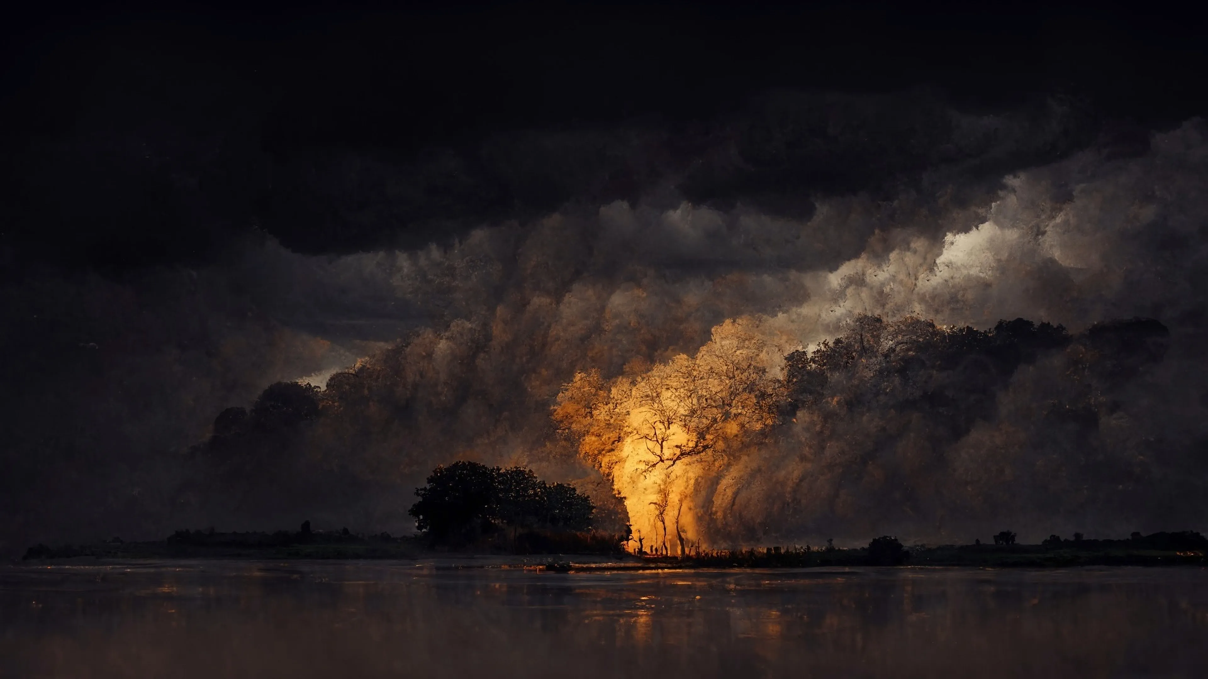 That's what today's year looks like to me. The fire is on the other side for now, but soon it will come to us.