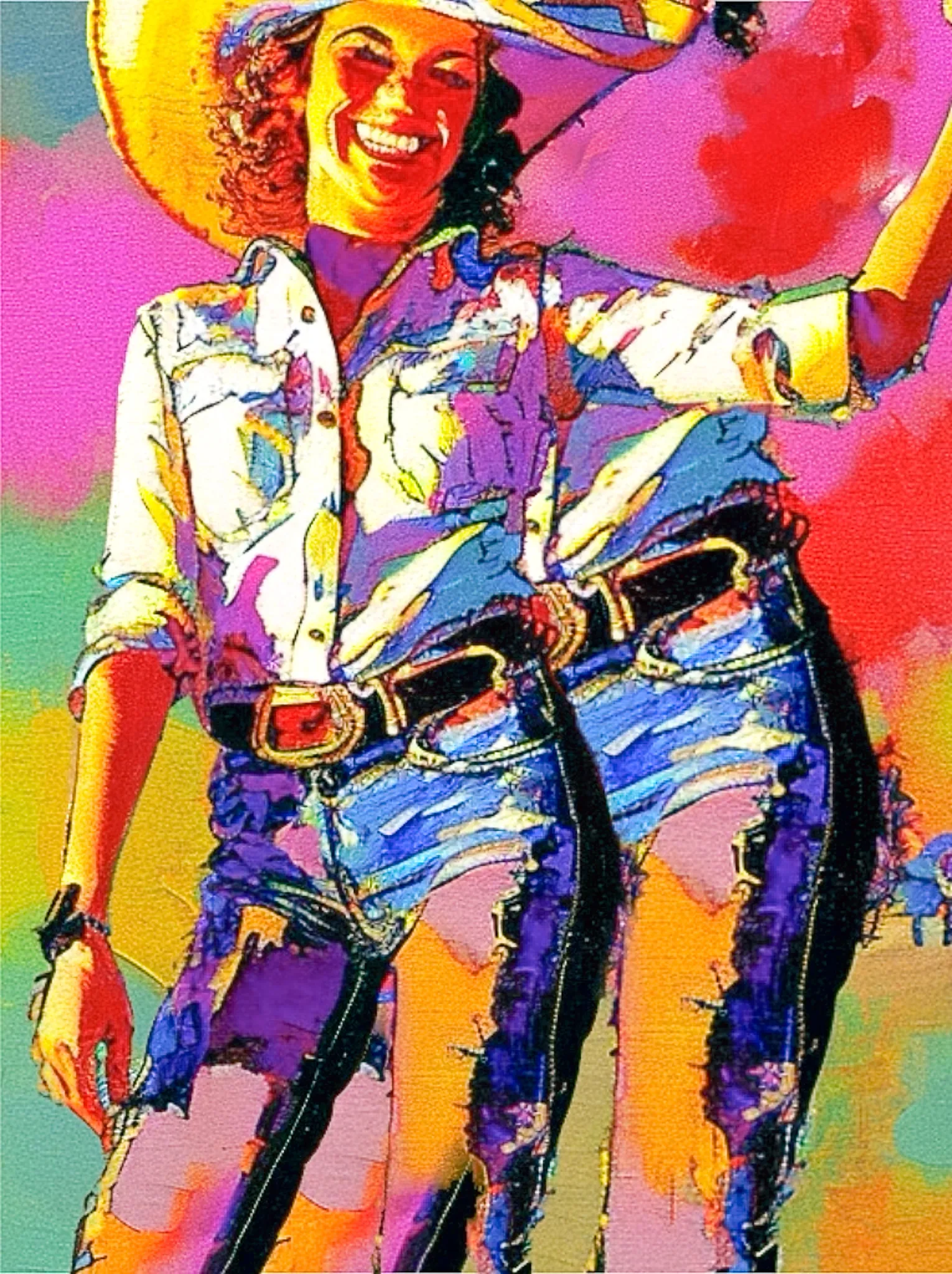 ‘TOPEKA’ explores themes of identity and representation within the context of Americana. The name 'Topeka' itself is evocative of this theme, as it is the capital of Kansas, a state with a rich history that is deeply intertwined with the development of the American West.

Through the use of AI, this piece offers a fresh perspective on our cultural heritage. It both challenges traditional ideas about Americana and embraces the complex and multifaceted nature of this cultural concept. This piece is an exploration of how technology can shape our understanding of identity and our relationship to cultural traditions.

(written with the assistance of chat gpt3)