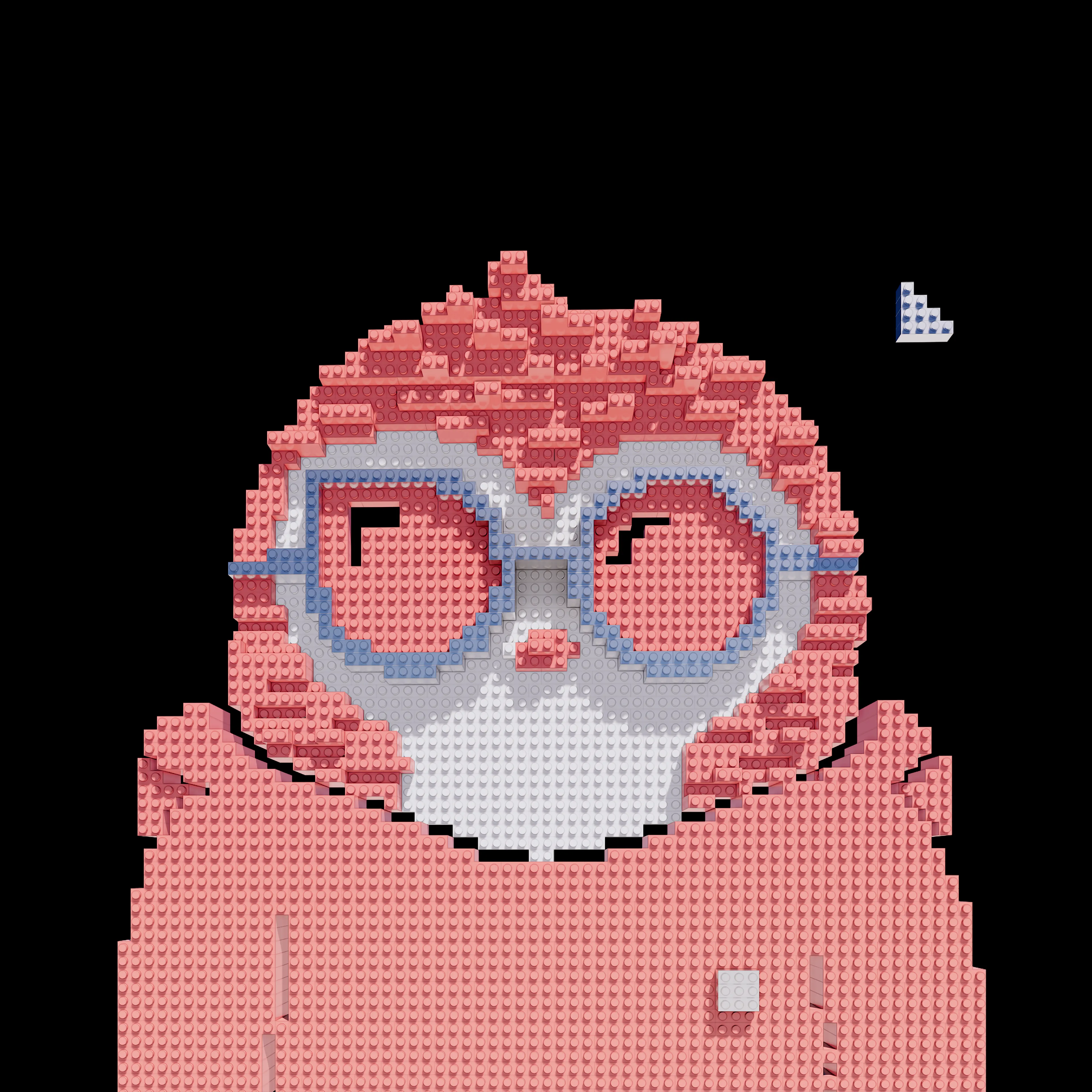 A tribute to Funpepe for being the top minter of the Building Blocks collection, inspired by Opepen #14460 created by Jack Butcher and Jalil for Set 011 OPEPENGS.