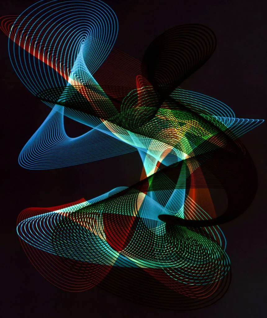 Heinrich Heidersberger's black and white rhythmograms were created between 1953 and 1965 as design elements for a mural in a technical college. He developed the rhythmograms from simpler to increasingly complex, almost deconstructivist forms, some of which were created using photographic techniques such as reversal and solarization. 

Color was the next logical step. The archive contained colored foils measuring 6 x 6 cm, which Heidersberger assembled into five colored rhythmograms between 1960 and 1970. 

Finally, in 1973, Heidersberger screen-printed two color rhythmogram posters (Andromeda and Energy) in black-light active neon colors that were marketed internationally and were particularly successful in London.

Heidersberger also received recognition from artistic circles for his topicality. Jean Cocteau, for example, was impressed by the relevance of his work. It was very early on that the Frenchman bought a rhythmogram as a birthday present for Picasso.

[View High-Res Artwork on Arweave](https://arweave.net/fTxQPy3pU_58aliE-MbOIvPLmuH-d74pZLZ2LWWZCaI/original.png)