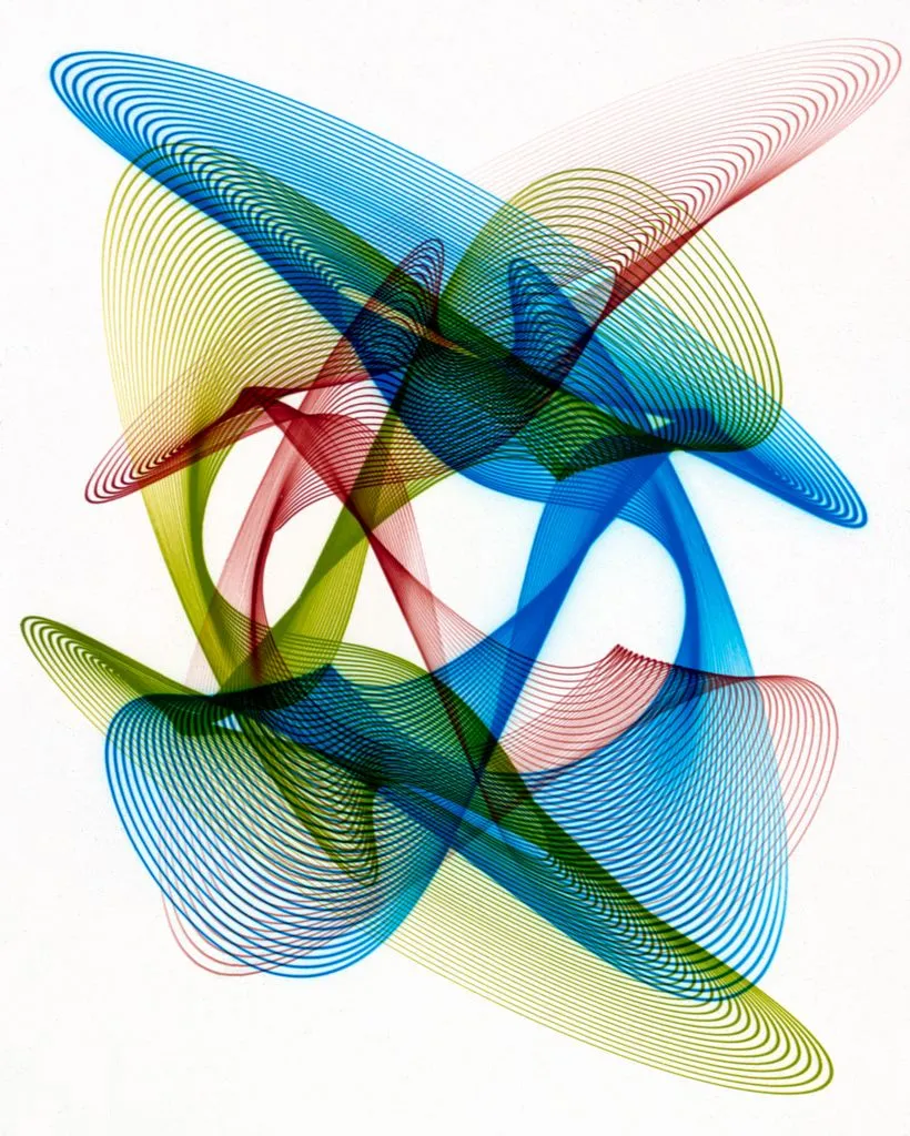 Heinrich Heidersberger's black and white rhythmograms were created between 1953 and 1965 as design elements for a mural in a technical college. He developed the rhythmograms from simpler to increasingly complex, almost deconstructivist forms, some of which were created using photographic techniques such as reversal and solarization. 

Color was the next logical step. The archive contained colored foils measuring 6 x 6 cm, which Heidersberger assembled into five colored rhythmograms between 1960 and 1970. 

Finally, in 1973, Heidersberger screen-printed two color rhythmogram posters (Andromeda and Energy) in black-light active neon colors that were marketed internationally and were particularly successful in London.

Heidersberger also received recognition from artistic circles for his topicality. Jean Cocteau, for example, was impressed by the relevance of his work. It was very early on that the Frenchman bought a rhythmogram as a birthday present for Picasso.

[View High-Res Artwork on Arweave](https://arweave.net/6waiAvJYev7N1Wc-htkDnhxH_cL9Z1XoQjeYD52gok8/original.png)