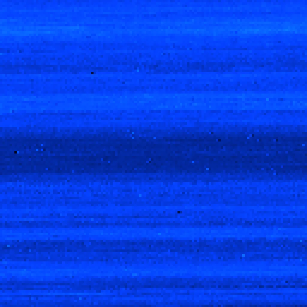 Proof of Work is a series of manually generated images by Jonathan Chomko. Each graphic pixel corresponds with one keypress, resulting in images where visual density is directly correlated with physical effort. In Blue Duration, time elapsed between keypresses modulates the brightness of the colour. The artist aims to fill the canvas with consistent colour, but small variations between keypresses become visible as the scale of production increases. The images were generated daily, pixel canvas size doubling each day until one image could not be completed in one day.

Video: QmTHmJ1qA2y9ARGcMEVRrgCSEv19VscV8uNJb1KMCyx4bt   

Short video: QmRn8WQMDFVrmKEmHAdx9oB37Vbhx3Y37pWdPyDyGNLFD8   

Collector Information: QmcUxoiWcqC3a4pzJWg4wdRMEk25RxkWvLVtPh76kHykCD