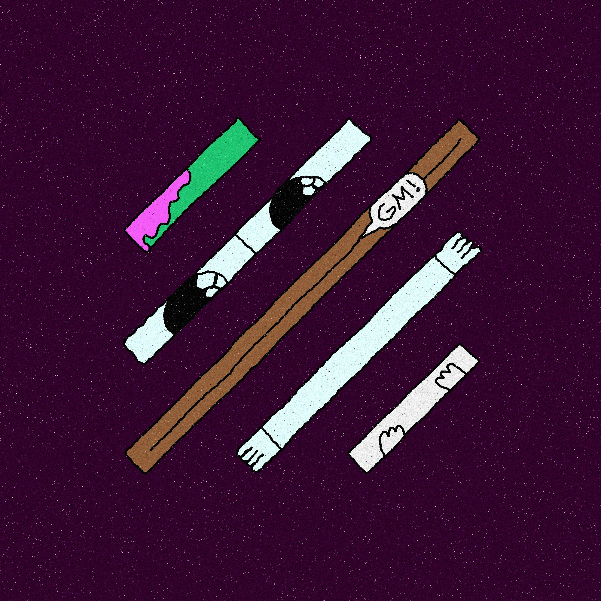An interpretation of the Decal by Darkfarms. A symbol of permissionless creativity. Series Sixteen.