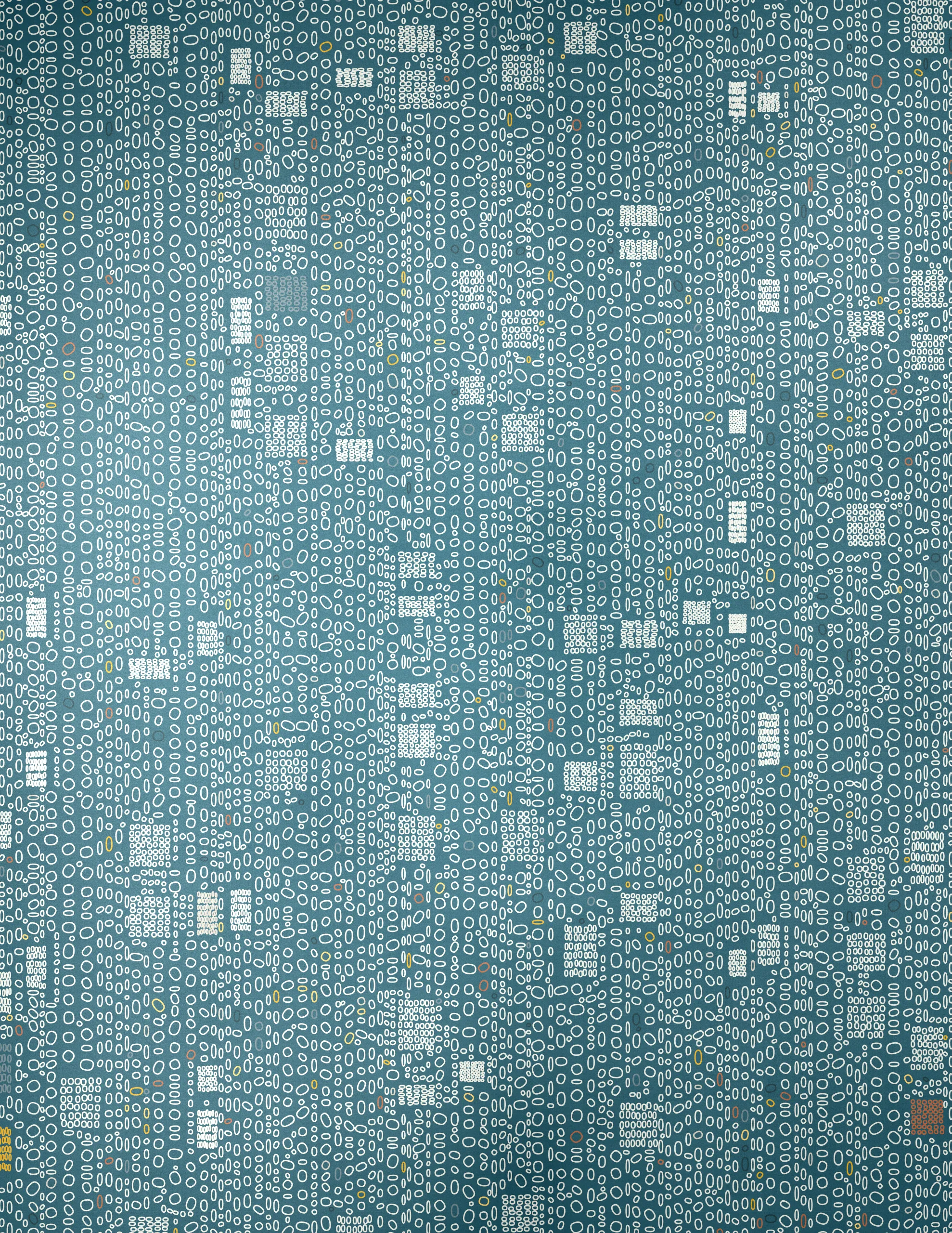 Pebbles is a generative art collection that captures the organic diversity of stones as seen through a modernist lens. Against a backdrop that suggests the texture of woven fabric, each piece in the collection presents a playful scatter of rounded shapes and colors. The collection's signature lies in its structured randomness, with certain artworks featuring a deliberate grid of circles that contrast with the free-form distribution of ellipses above. This juxtaposition of order and chaos mirrors the natural world's balance, evoking the varied forms pebbles take when tumbled by water and time. Pebbles is a homage to the beauty of natural simplicity found in the most basic elements of our environment, reimagined through a digital medium.