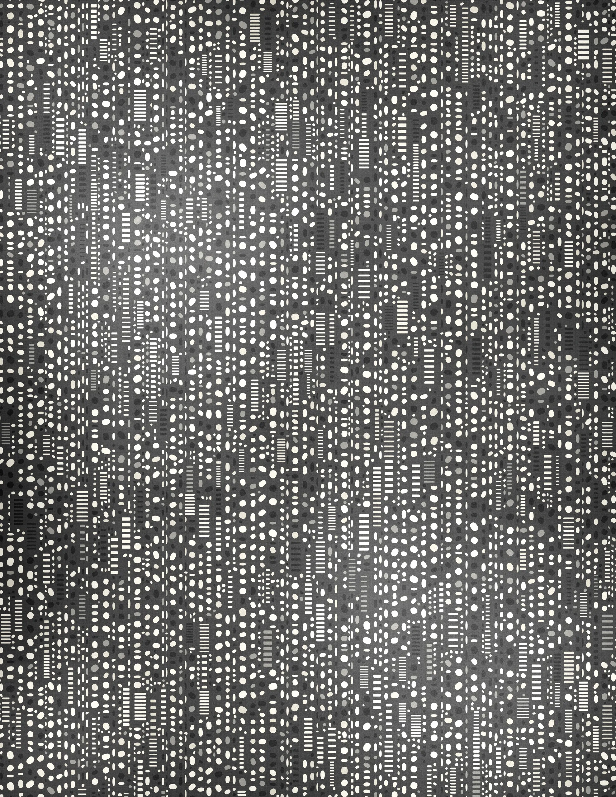 Pebbles is a generative art collection that captures the organic diversity of stones as seen through a modernist lens. Against a backdrop that suggests the texture of woven fabric, each piece in the collection presents a playful scatter of rounded shapes and colors. The collection's signature lies in its structured randomness, with certain artworks featuring a deliberate grid of circles that contrast with the free-form distribution of ellipses above. This juxtaposition of order and chaos mirrors the natural world's balance, evoking the varied forms pebbles take when tumbled by water and time. Pebbles is a homage to the beauty of natural simplicity found in the most basic elements of our environment, reimagined through a digital medium.