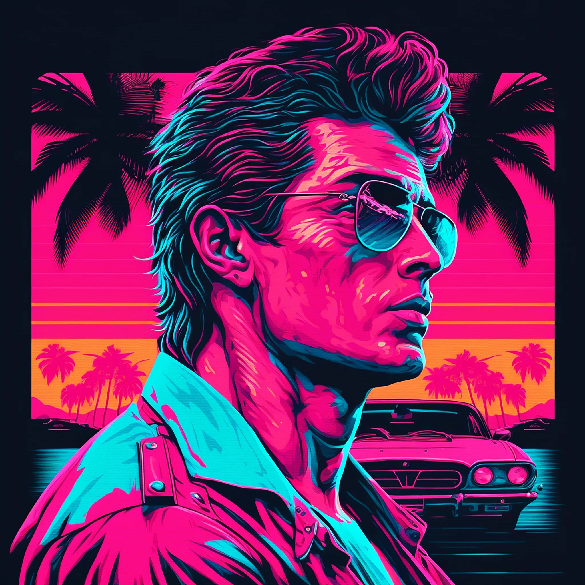 Florida is my homage to the 80s, palm trees, pastel colours, luxury, desire, summer, hot bodies, car chases, the sea, adrenaline rush… welcome to Florida, a trip to nostalgia!