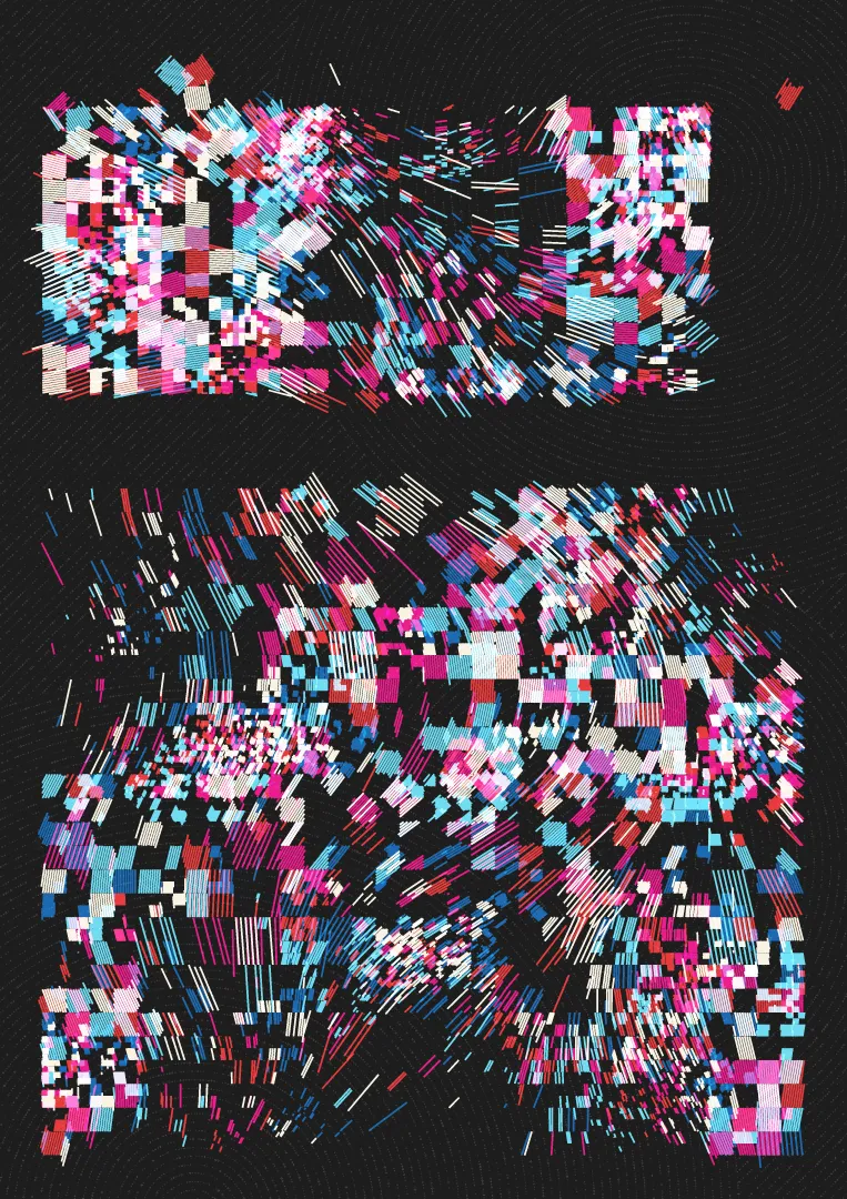 This collection is my own take on Flow-Fields, having not used them before but always admired them. I wanted to taken them in the direction of glitch combined with the lines I'm used to using on the pen plotter.