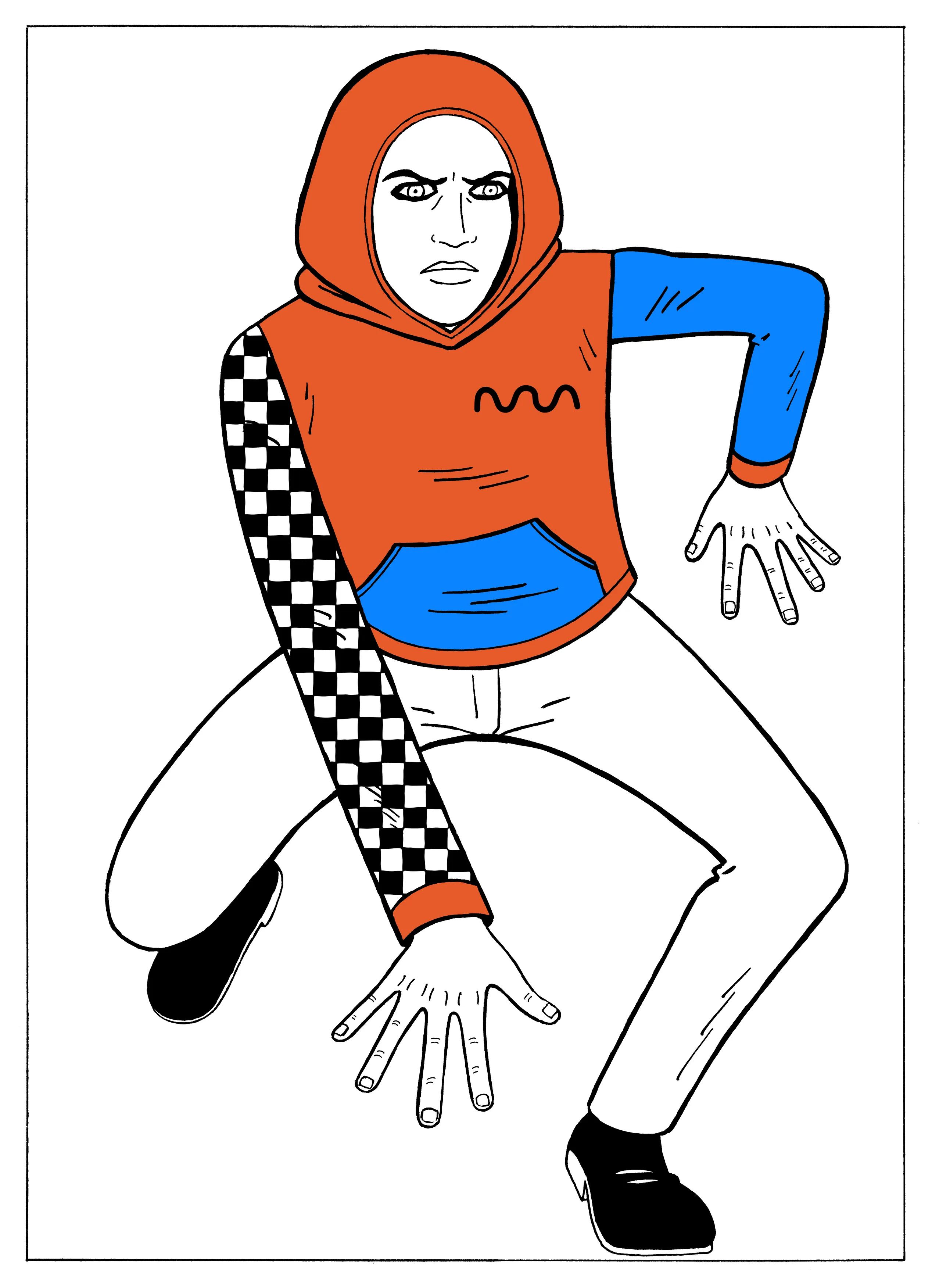 960 NFTs consisting of 48 hand-drawn original characters created in collaboration with legendary comic book artist, Gilbert Hérnandez (of “Love & Rockets” fame), each wearing a one-of-one algorithmically generated hoodie. Holding an NFT lets you claim the physical twin — and avatar — for free.