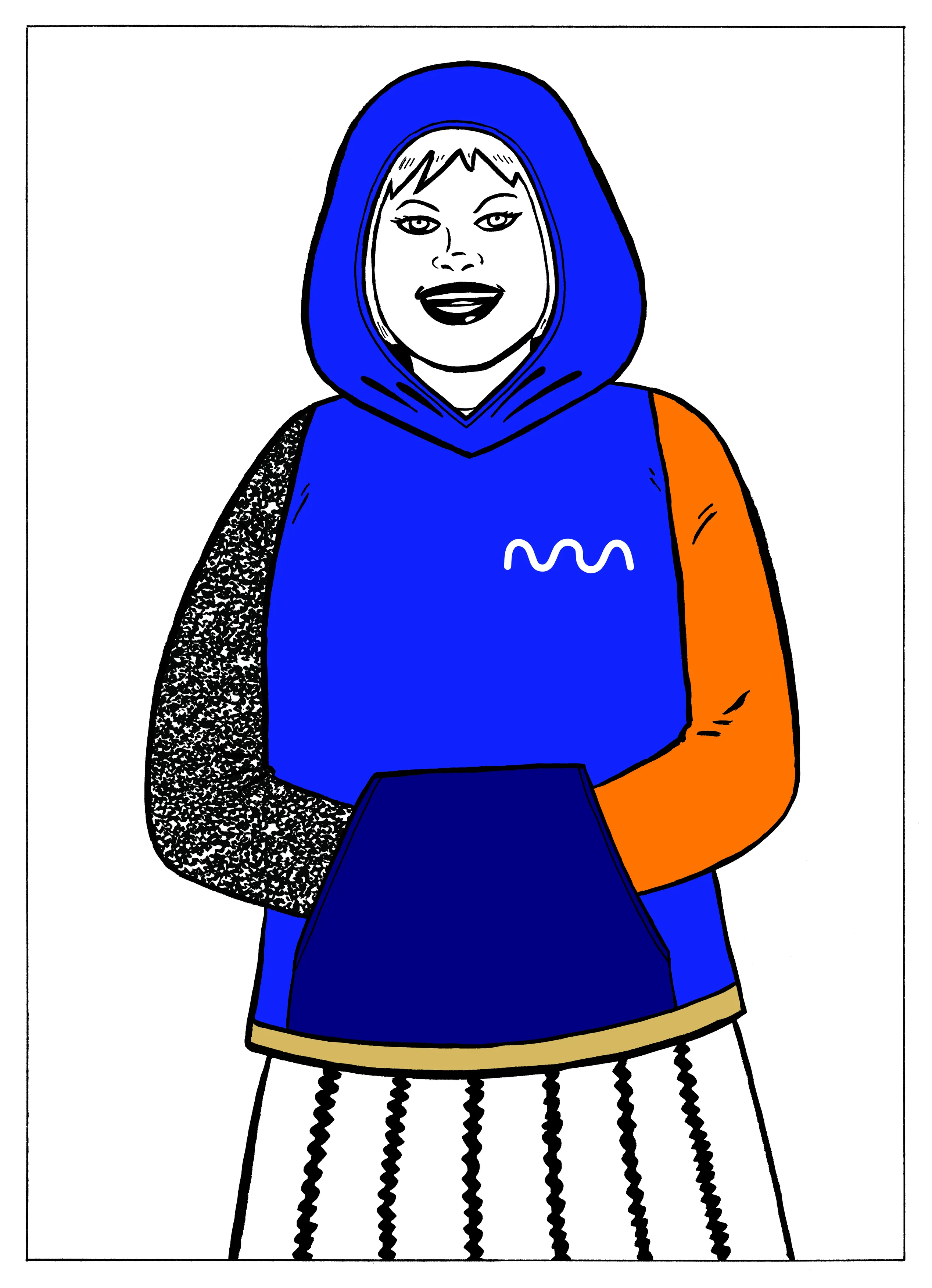 960 NFTs consisting of 48 hand-drawn original characters created in collaboration with legendary comic book artist, Gilbert Hérnandez (of “Love & Rockets” fame), each wearing a one-of-one algorithmically generated hoodie. Holding an NFT lets you claim the physical twin — and avatar — for free.