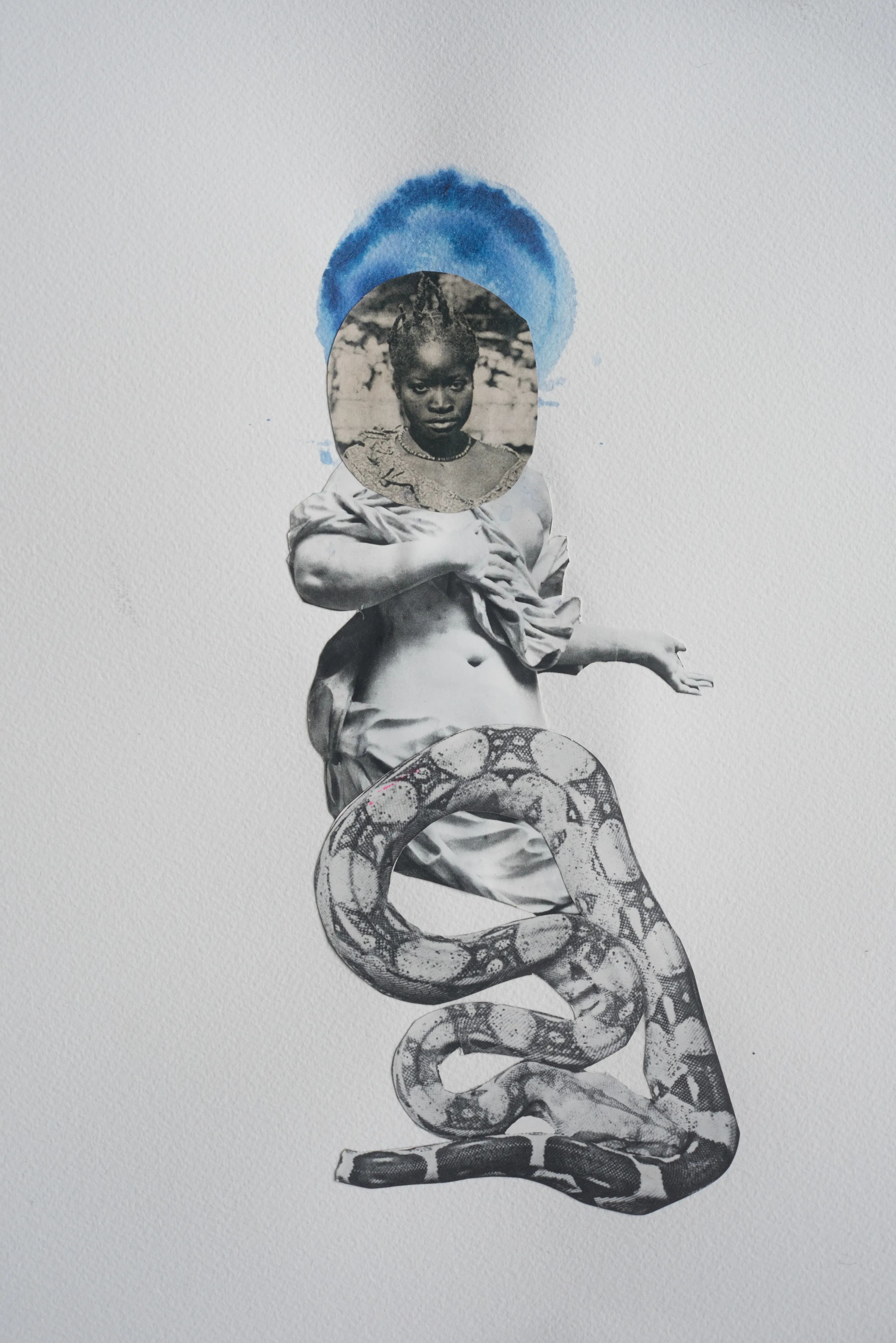 For centuries, the art world was seen through the eyes of a small few who, under a patriarchal society, chose the aesthetic and the narrative—and whose main depiction of the sacred female body was as an objectified and sexualized woman. 

Delphine Diallo aims to change this dynamic. Her intention is for every woman she photographs to feel the image she makes of them is a personal gift. “I am not taking pictures, I am giving pictures,” as Diallo puts it. By engaging in intimate conversations with her subjects, Delphine removes the sense of vulnerability that often comes with being photographed. Working with body painters and jewelry and mask makers, Diallo also uses traditional mythology and spiritual symbols to empower her subjects. Her portraiture is all about connection and exchange. She believes women are deep beings and connects with them on an emotional level. The French-Senegalese photographer spends more time speaking with her subjects than photographing them. 

Diallo’s photographs are never discriminating, yet deeply communicative, and portray women beyond judgment, soaking up their limitless beauty. Diallo's works are meant to encourage every woman to write a personal narrative, to take a stand, to have a firm voice. No preparatory models, sketches, or plans lay behind her photographs, which depict only outstanding feminine painted bodies. It is all a part of the vision flowing out of the artist's mind, grounded in her right brain hemisphere, predominant in her energetic and vibrant personality. 

Drawing elements from eastern mythology and philosophy, whilst always ennobling and empowering women, her practice is reminiscent of Oriental 19th-century painting. Looking at Krishnamurti, Frantz Fanon, Joseph Campbell, Bruce Lee, Aimé Césaire, and A.D. Wilson as deep inspirational sources, her photographs raise awareness, appealing to all women to awaken their senses. Diallo immerses herself in the realm of the feminine universe and her eloquent portraiture technique unveils and stirs unexplored emotion and insight meant to reach beyond appearances. 

“We are in constant search for wonder and growth. I see art as a vessel to express consciousness and as an access to diffuse wisdom, enlightenment, fear, beauty, ugliness, mystery, faith, strength, fearlessness, and universal matter”.

Artist: Delphine Diallo
Date: 2018