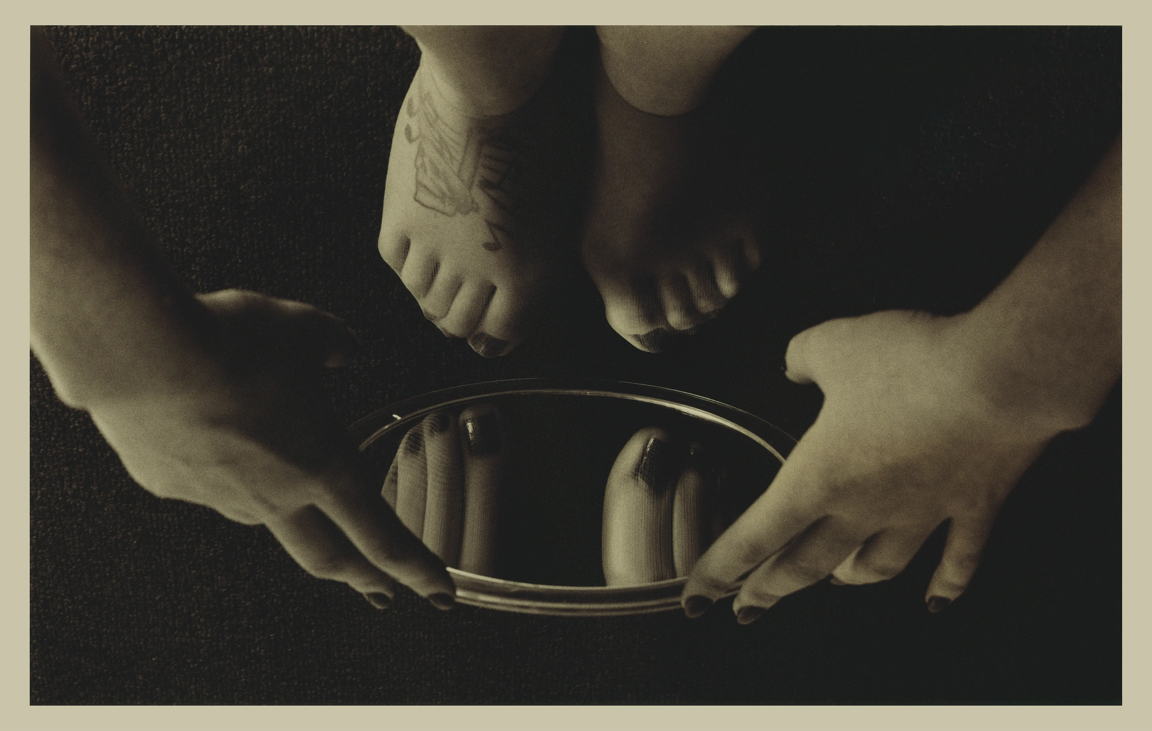 Growing up as a Catholic Latina, I was very aware of the desirable attributes prescribed to women of my faith, including chastity. At the time, I did not dare to question them out loud. I adhered to them innocently, thinking that this was the way the world operated. In my practice, I photograph women in order to free myself from that conditioning. In Let It Go, I explore femininity collaboratively, working with close friends and acquaintances in a full, frank, and free way. In moody, narrative-driven compositions, we explore desire and desirability, and question the myriad expectations of women and how we are portrayed. 
