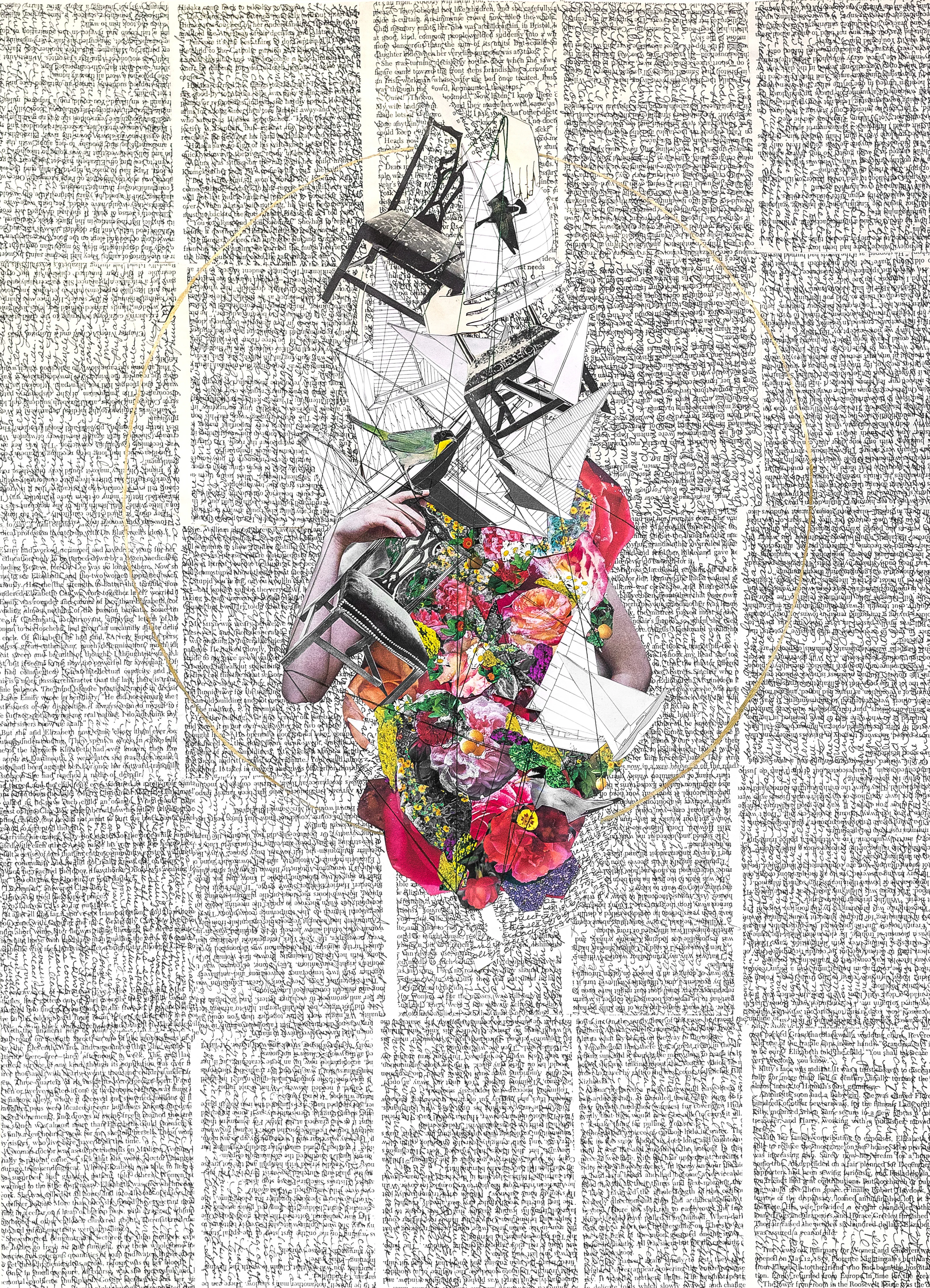 Miscommunicated Secrets with obsessive tendencies—the need to make new things based on un-photographable feelings. Sometimes words are not enough, and often, an exclamation mark does not possess the weight or dimension to come close to the sharp sense it represents. These pieces are daydreams combined with real-life experiences assembled to depict emotions that cannot be expressed in sentence form alone.

Artist: Mercedes Jelinek
Date: 2020
Image Dimensions: 22x30"