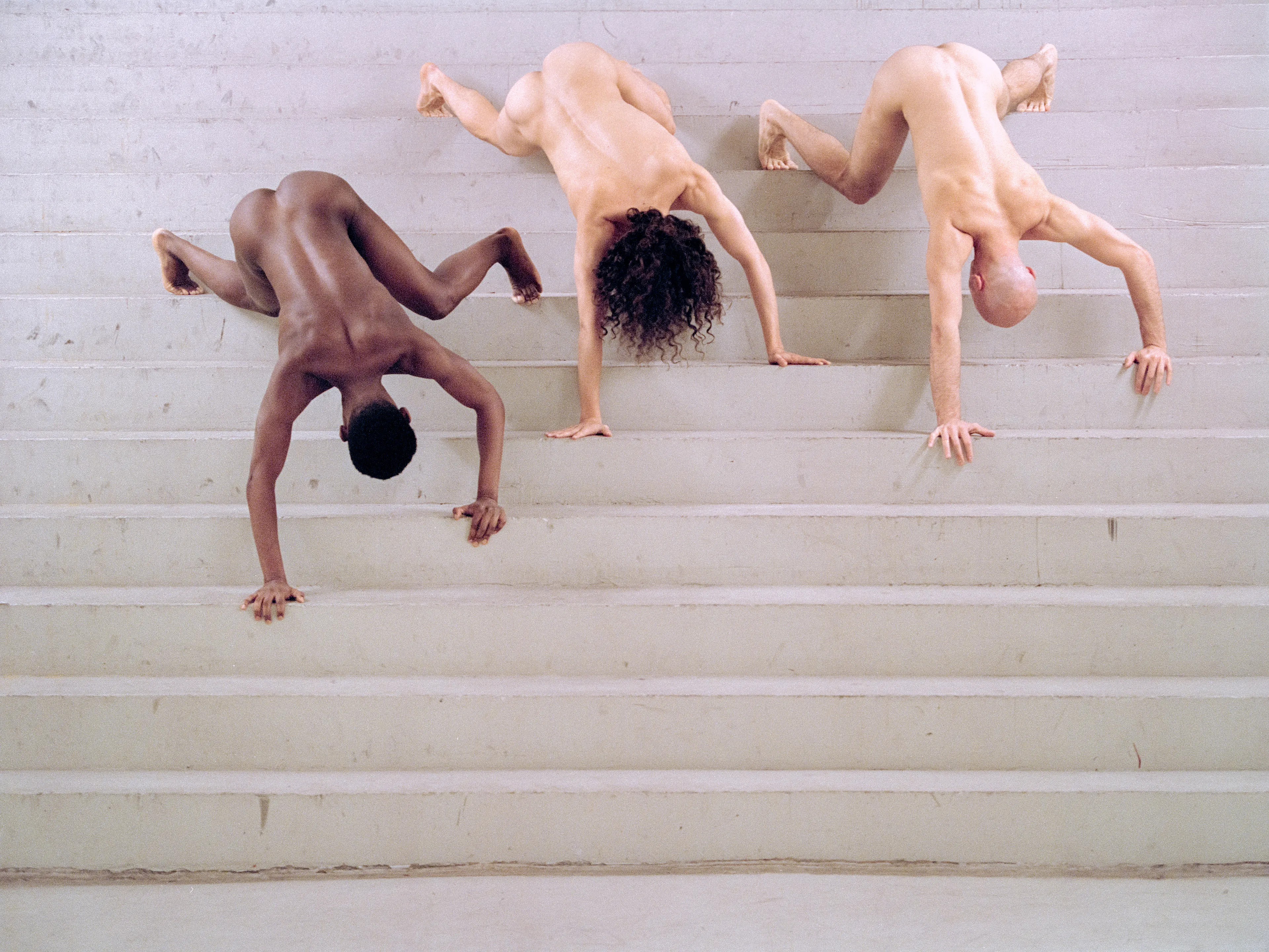 Swedish-British artist AdeY studies subjects such as human balance, strength and physics. Photographing subjects undressed, AdeY’s non-sexualized representation challenges our perceptions of the body, highlighting our vulnerabilities, loneliness,  and strengths that are central to the human condition.