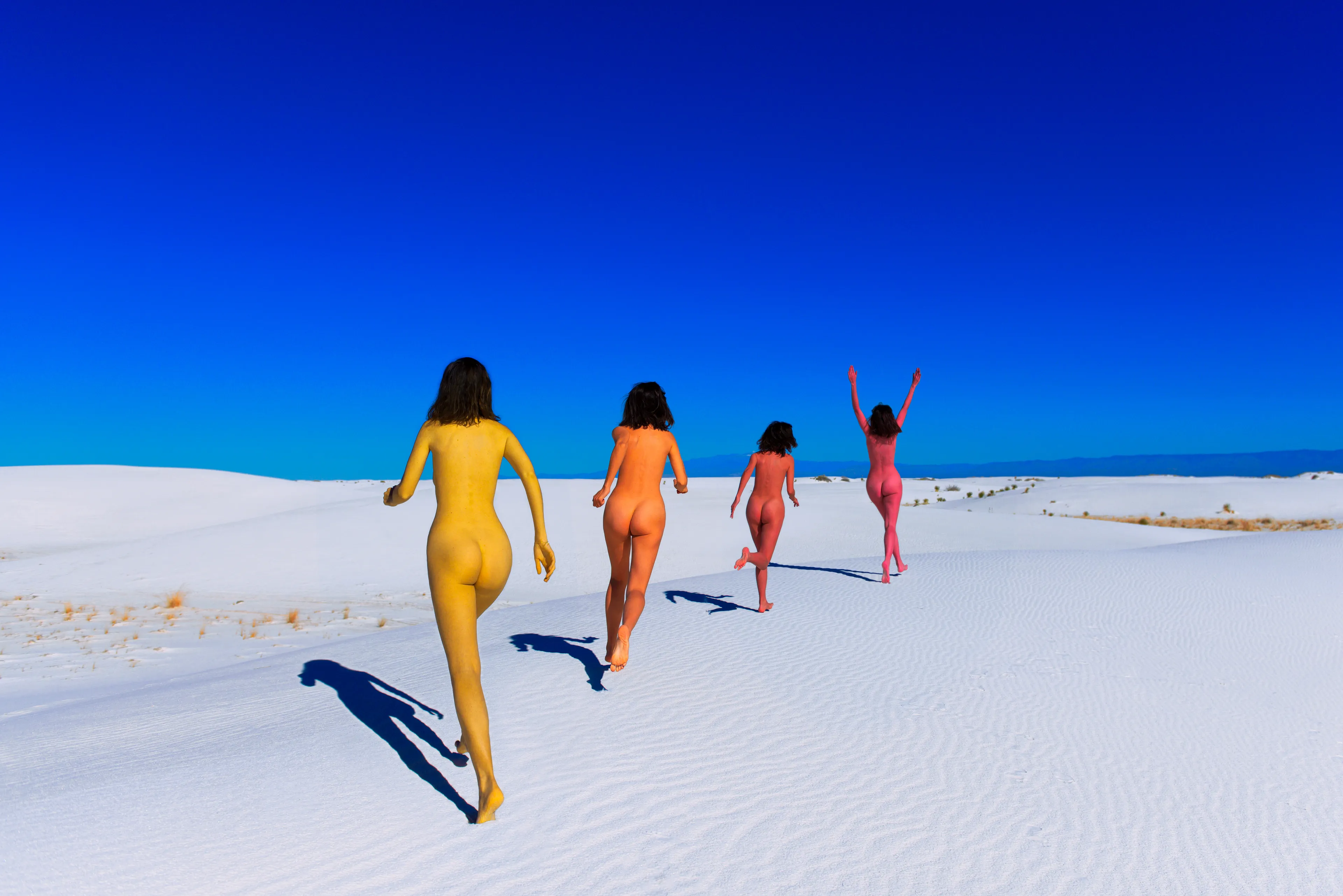 Sanja Marušić's Human Sculptures captures the meditative moments when the artist allows landscape, sunlight or shadows, the clothes she's wearing, or her emotions to guide the photographic act.
