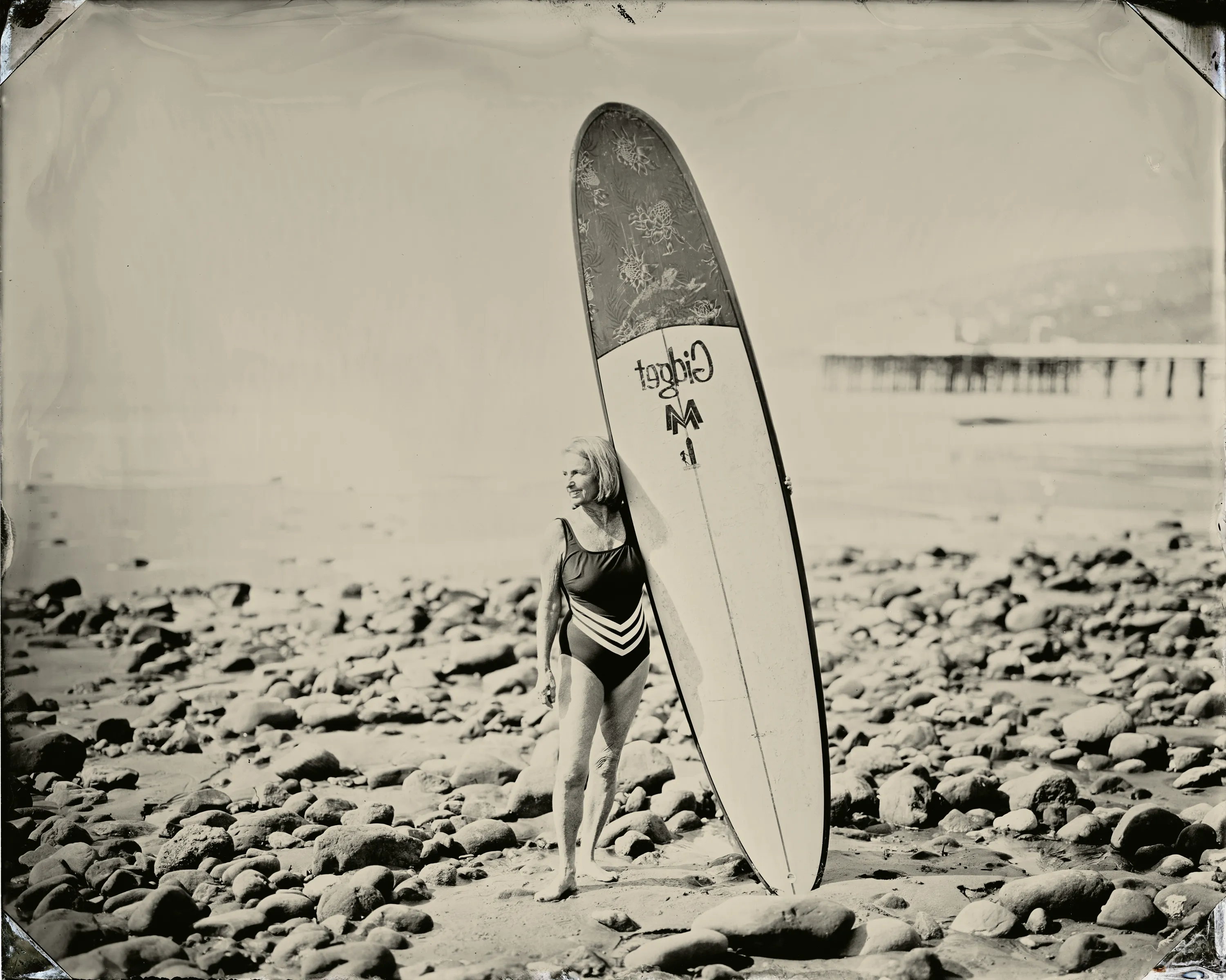 Her Wave reflects Joni Sternbach's travel to worldwide surf spots over the past fourteen years. Facing weather and tide, Sternbach and her subject intersect at the periphery of two powerful elements: land and sea. Sternbach allows the format's rawness and immediacy to shape each composition's distinctive appearance, echoing important traditions of nineteenth-century anthropological photography.

