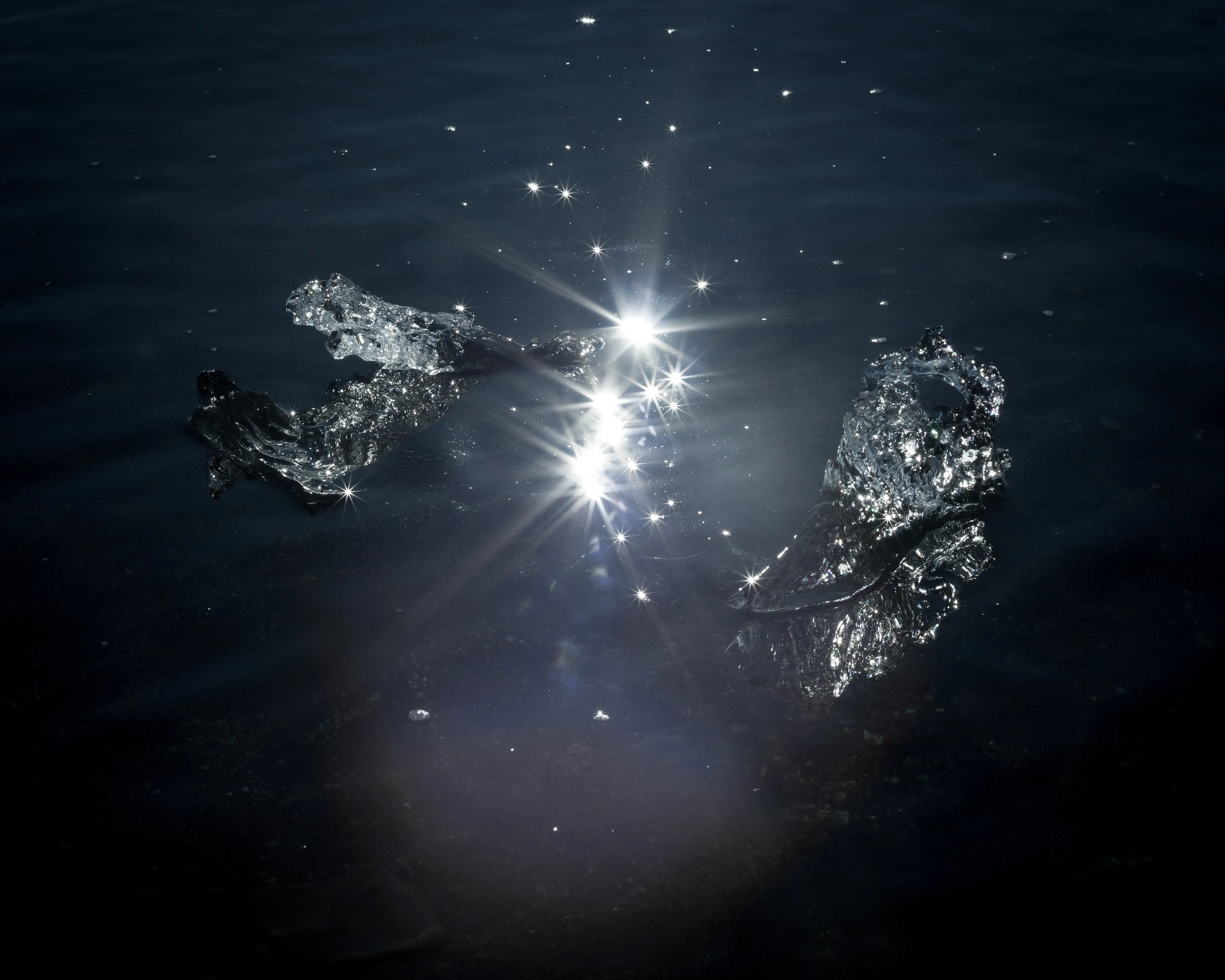 Polaris is a meditation on otherworldly encounters in the Circumpolar Northern landscape. At once an inward and outward exploration, the images reflect my childhood perception of the natural world: a realm of wonder, mystery, and sometimes magic.

To me, nature is the source of spiritual well-being, and making
photographs is a way to connect with that source. These images reconstruct a childhood mythology in the boreal Alaskan landscape, where I was raised. The series explores the affinities
between Iceland and the Alaskan Arctic; distant regions connected by climate, remoteness, and
seismic activity. By traversing the landscape on foot in a receptive state of mind, numinous experiences reveal themselves. Ice, weather, animals, and celestial phenomena take on significance, and our human scale in geologic time becomes clearer.

These images convey transcendent encounters, each imparting a sense of wonder in the presence of the unknown. Polaris, the North Star, functions as a metaphor for the presence I feel emanating from these places, the only constant in environments that are otherwise in constant flux.