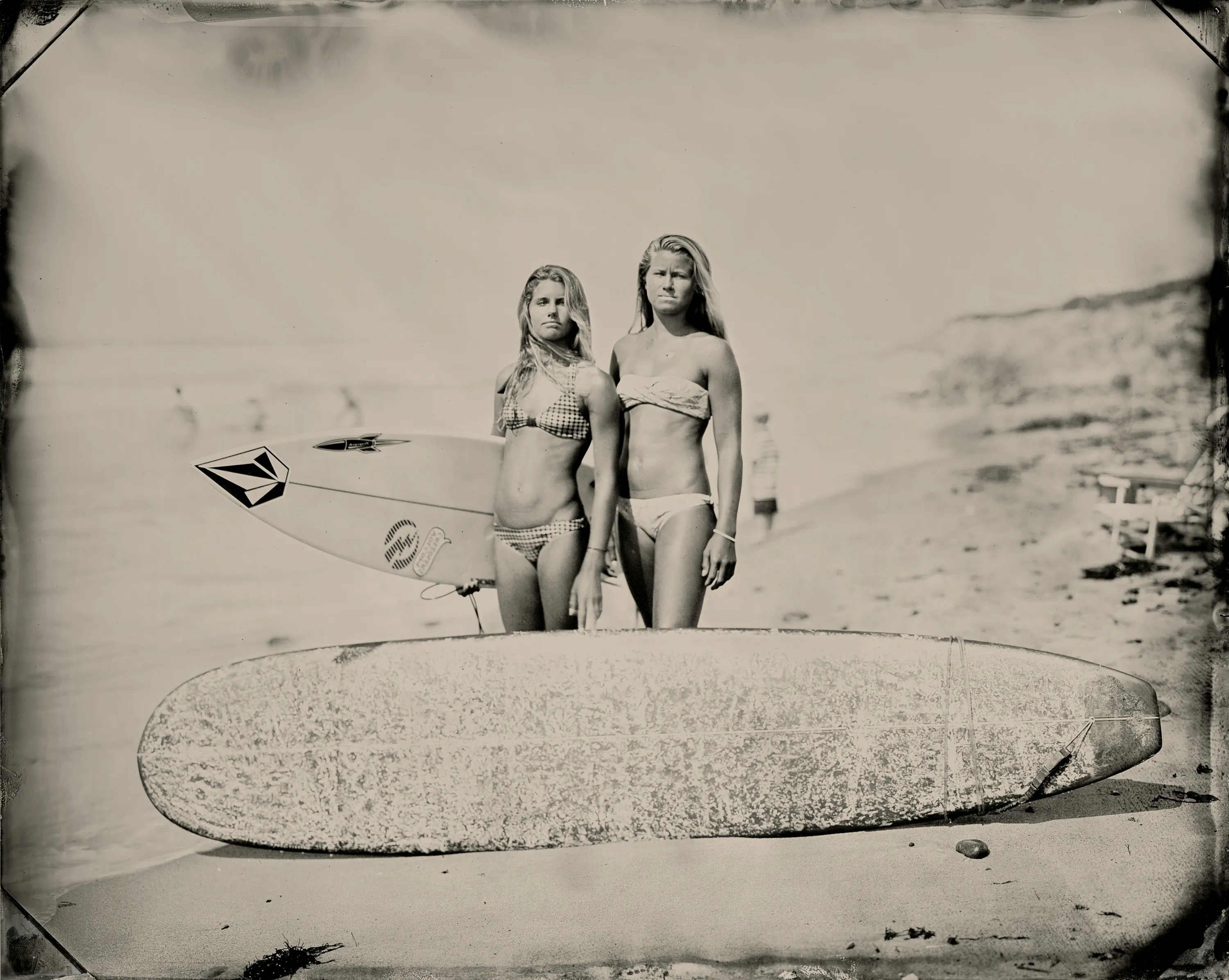 Her Wave reflects Joni Sternbach's travel to worldwide surf spots over the past fourteen years. Facing weather and tide, Sternbach and her subject intersect at the periphery of two powerful elements: land and sea. Sternbach allows the format's rawness and immediacy to shape each composition's distinctive appearance, echoing important traditions of nineteenth-century anthropological photography.

