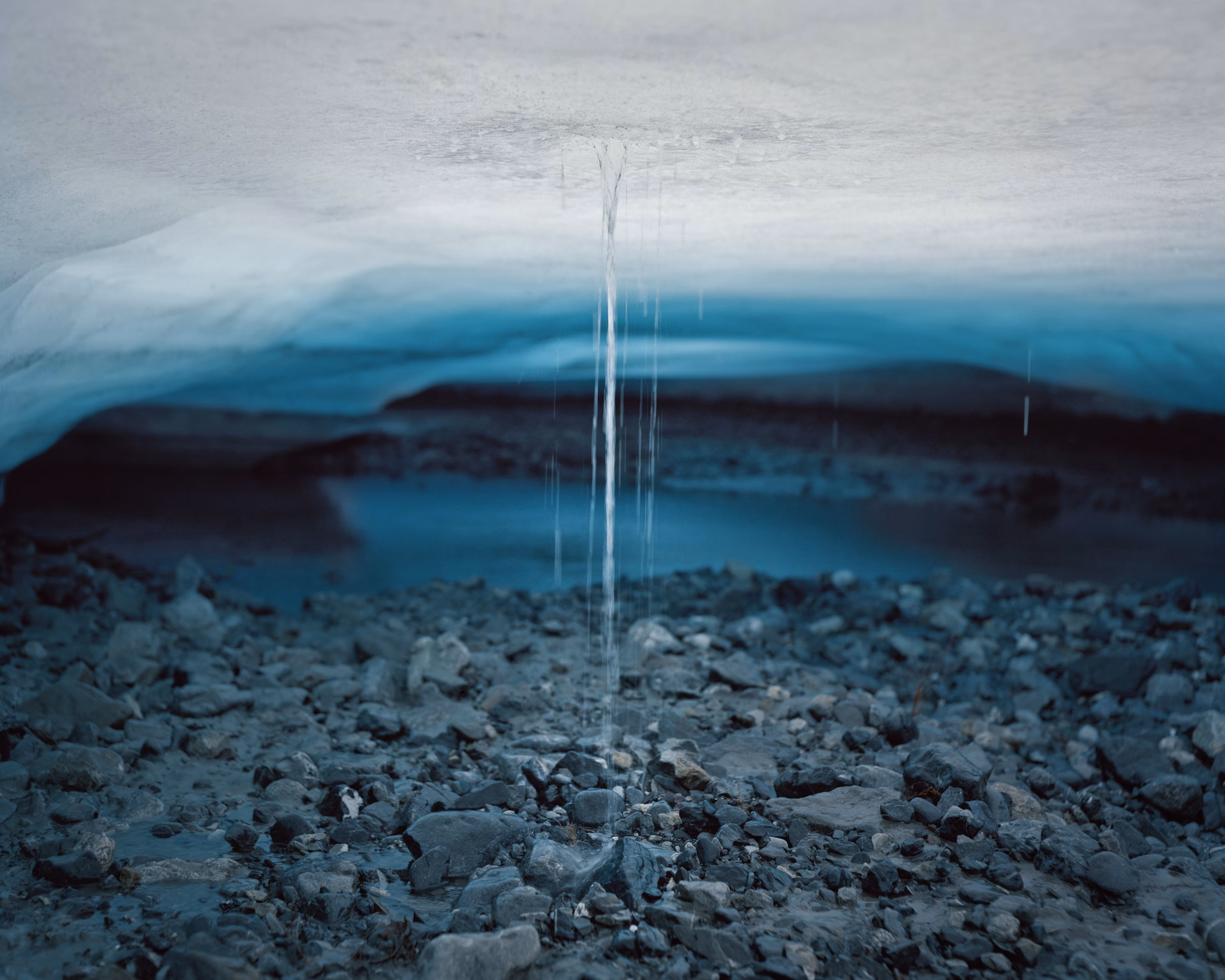 Polaris is a meditation on otherworldly encounters in the Circumpolar Northern landscape. At once an inward and outward exploration, the images reflect my childhood perception of the natural world: a realm of wonder, mystery, and sometimes magic.

To me, nature is the source of spiritual well-being, and making
photographs is a way to connect with that source. These images reconstruct a childhood mythology in the boreal Alaskan landscape, where I was raised. The series explores the affinities
between Iceland and the Alaskan Arctic; distant regions connected by climate, remoteness, and
seismic activity. By traversing the landscape on foot in a receptive state of mind, numinous experiences reveal themselves. Ice, weather, animals, and celestial phenomena take on significance, and our human scale in geologic time becomes clearer.

These images convey transcendent encounters, each imparting a sense of wonder in the presence of the unknown. Polaris, the North Star, functions as a metaphor for the presence I feel emanating from these places, the only constant in environments that are otherwise in constant flux.