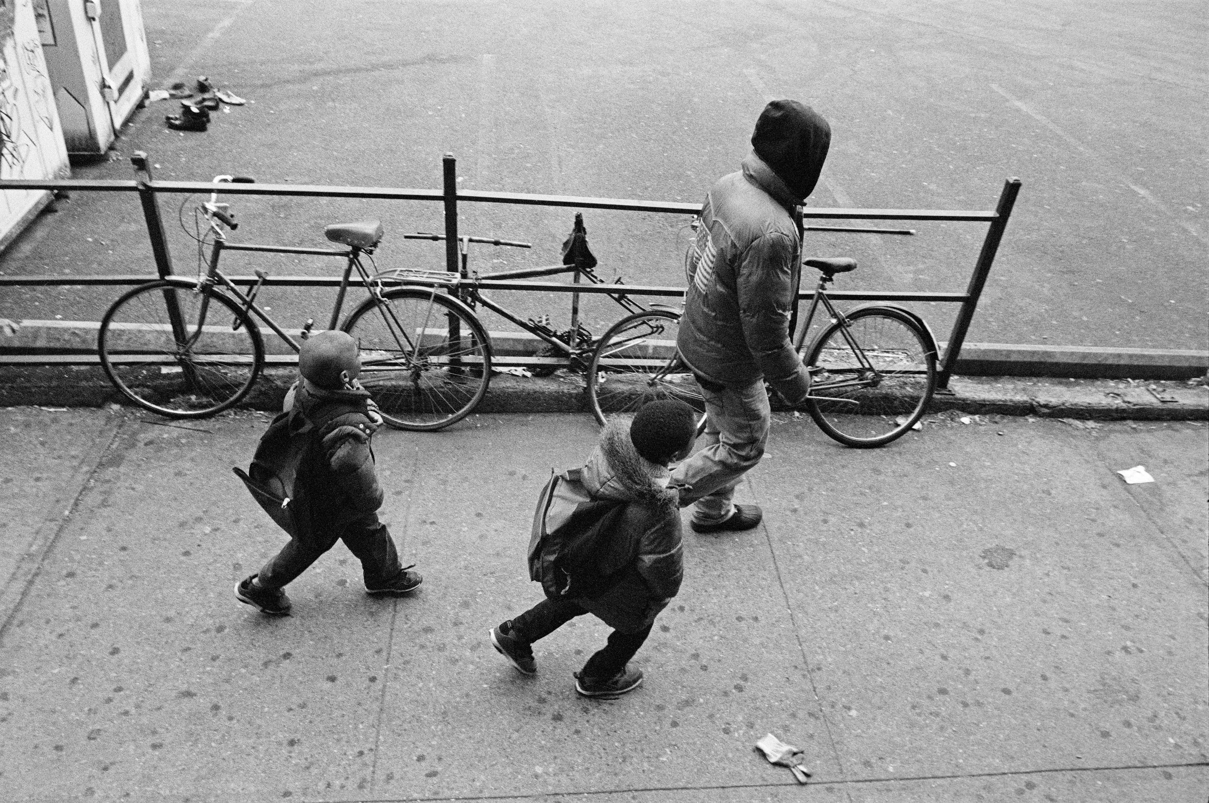Inspired by the classic observer artists before him (al la Roy DeCarava, Garry Winogrand, and Robert Frank) Laurent Chevalier brings a modern spirit and informed sophistication to this collection of New York City photographs. This collection is a story of New York City, but it is specifically a story of Blackness. Spanning a period of 5 years and punctuated by poetry written by Brooklyn native Dr. Jamila Lysicott, Enough is a tangible exploration of the intersections of the Black experience. Through a lens of candid observation, Enough explores themes of patriotism, power, family and spirit. It does not seek to describe an experience holistically, but rather to present avenues that the viewer may choose and follow at will.

Medium: 35mm black and white negative