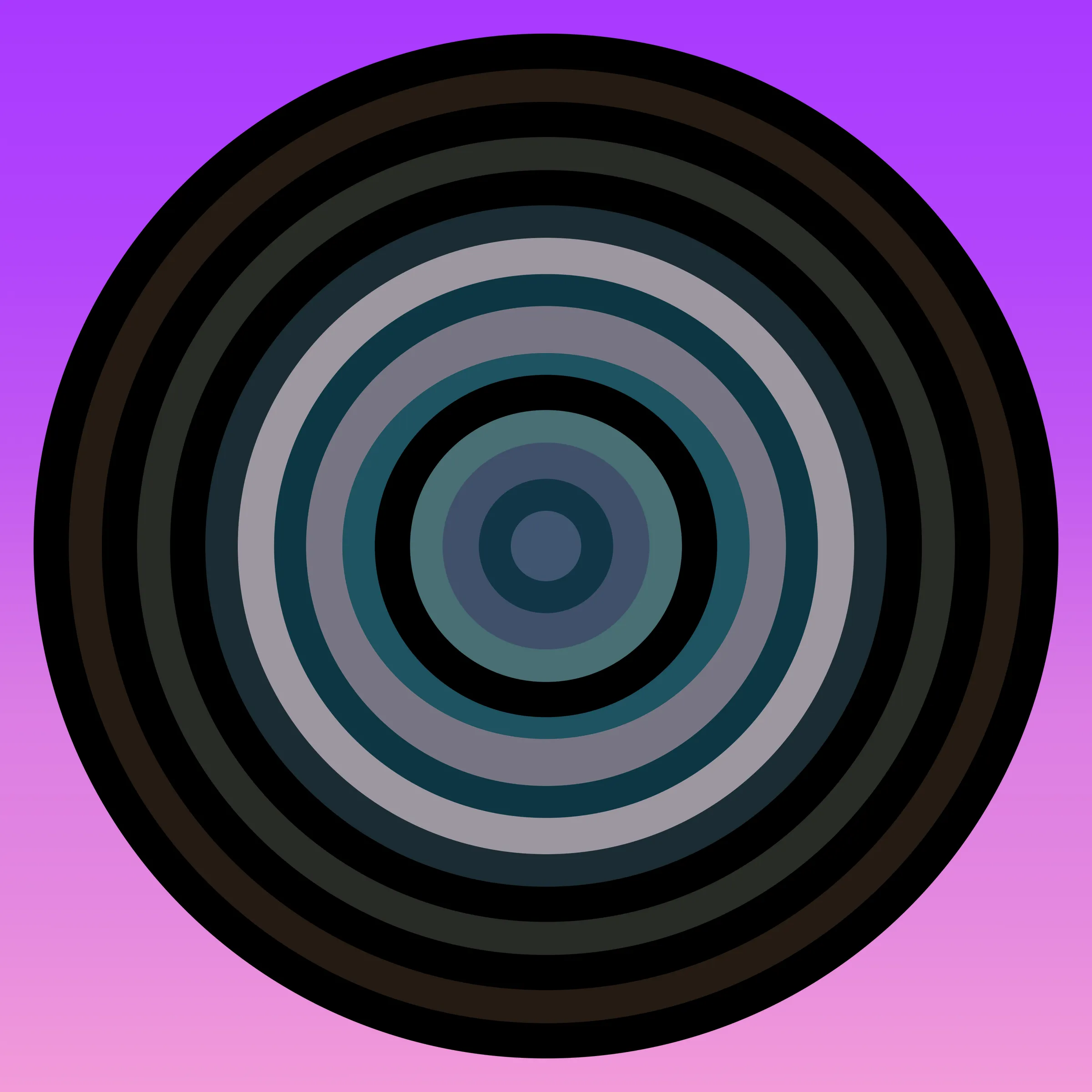 This is a generative art project that pays homage to the distinctive styles of a diverse group of artists by using the color gradient from their artworks and combining them through a series of interleaving concentric circles. The artists featured in the second season are 0009, Albert Soloviev, ALIENQUEEN, Alpha Centauri Kid, S, Archan Nair, Summer Wagner, mae, Haze Long, lilyillo, Mia Forrest , pastel papi, noCreative, Neil Burnell, pho, Reuben Wu, Richard Zheng, Rik Oostenbroek, Samantha Cavet, Sean Mundy, SeerLight, tjo, Victor Mosquera, Yatreda, XSULLO