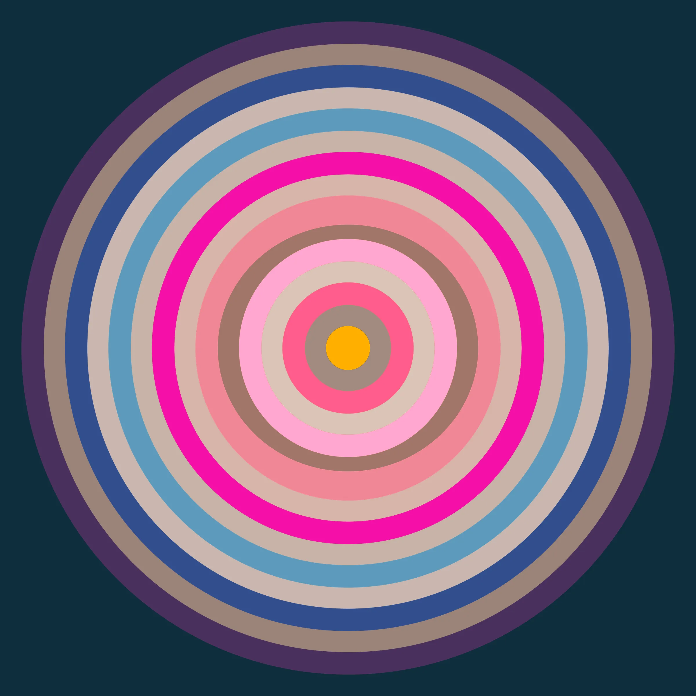 This is a generative art project that pays homage to the distinctive styles of a diverse group of artists by using the color gradient from their artworks and combining them through a series of interleaving concentric circles. The artists featured in the second season are 0009, Albert Soloviev, ALIENQUEEN, Alpha Centauri Kid, S, Archan Nair, Summer Wagner, mae, Haze Long, lilyillo, Mia Forrest , pastel papi, noCreative, Neil Burnell, pho, Reuben Wu, Richard Zheng, Rik Oostenbroek, Samantha Cavet, Sean Mundy, SeerLight, tjo, Victor Mosquera, Yatreda, XSULLO