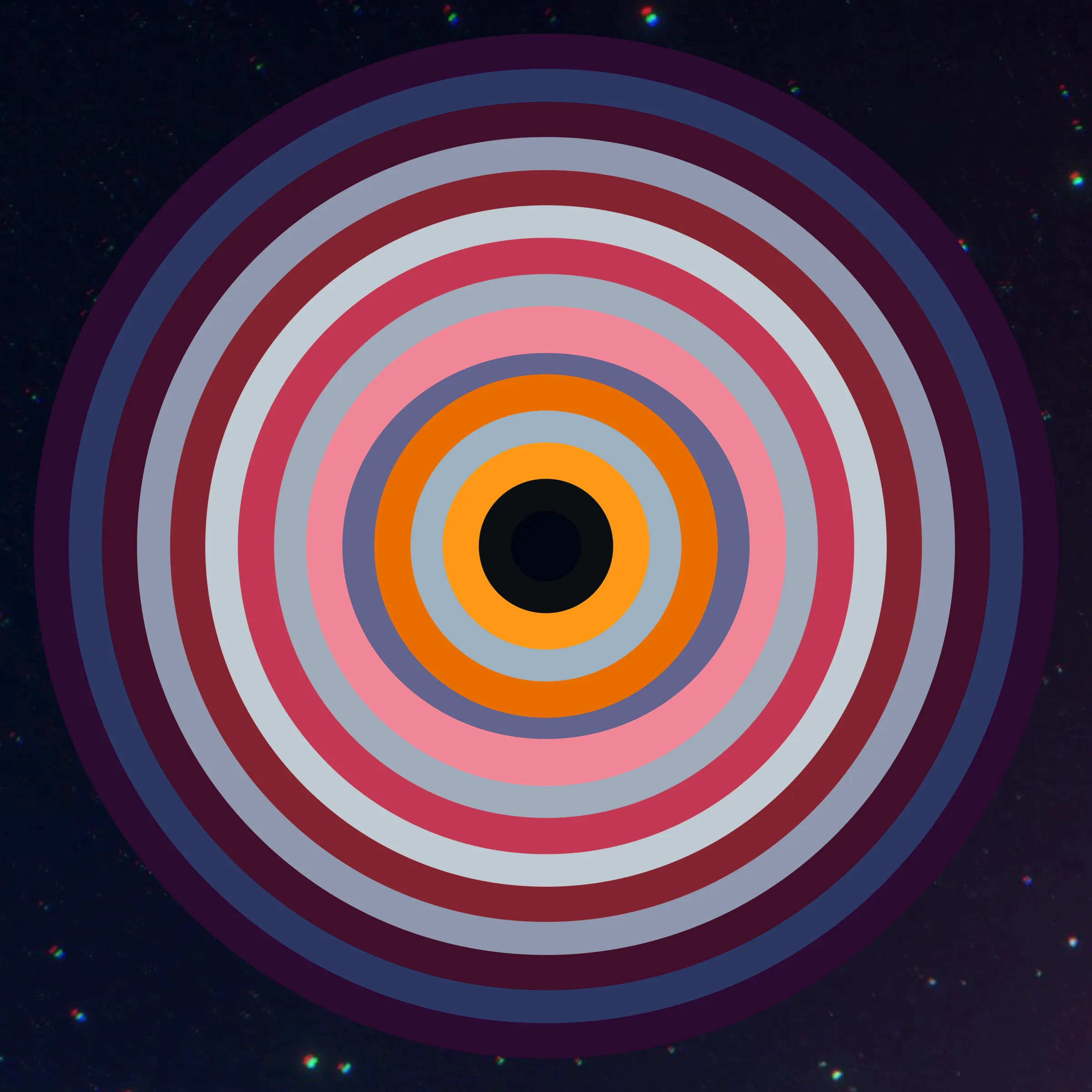 This is a generative art project that pays homage to the distinctive styles of a diverse group of artists by using the color gradient from their artworks and combining them through a series of interleaving concentric circles. The artists featured in the second season are 0009, Albert Soloviev, ALIENQUEEN, Alpha Centauri Kid, S, Archan Nair, Summer Wagner, mae, Haze Long, lilyillo, Mia Forrest , pastel papi, noCreative, Neil Burnell, pho, Reuben Wu, Richard Zheng, Rik Oostenbroek, Samantha Cavet, Sean Mundy, SeerLight, tjo, Victor Mosquera, Yatreda, XSULLO