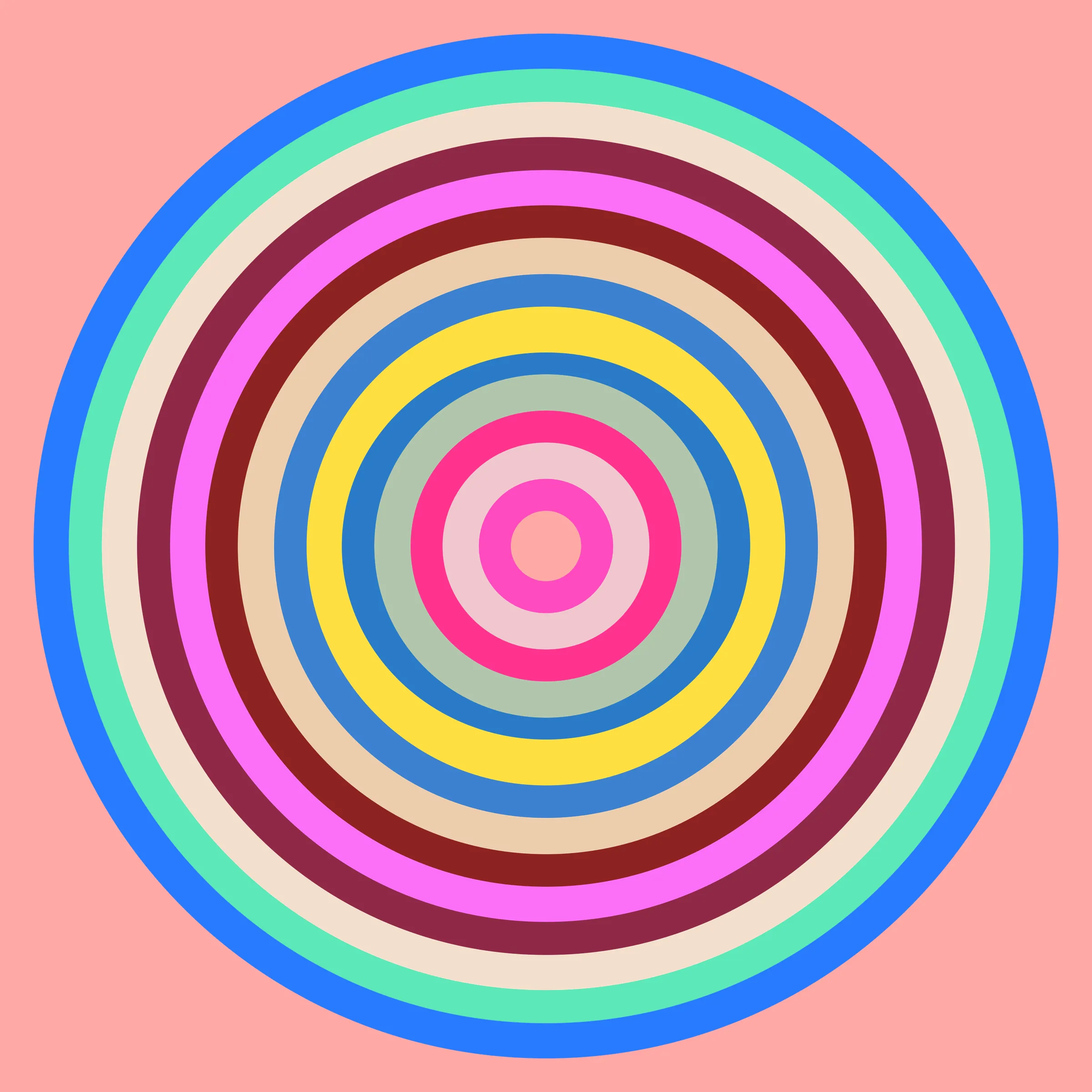 This is a generative art project that pays homage to the distinctive styles of a diverse group of artists by using the color gradient from their artworks and combining them through a series of interleaving concentric circles. The artists featured in the second season are 0009, Albert Soloviev, ALIENQUEEN, Alpha Centauri Kid, S, Archan Nair, Summer Wagner, mae, Haze Long, lilyillo, Mia Forrest , pastel papi, noCreative, Neil Burnell, pho, Reuben Wu, Richard Zheng, Rik Oostenbroek, Samantha Cavet, Sean Mundy, SeerLight, tjo, Victor Mosquera, Yatreda, XSULLO