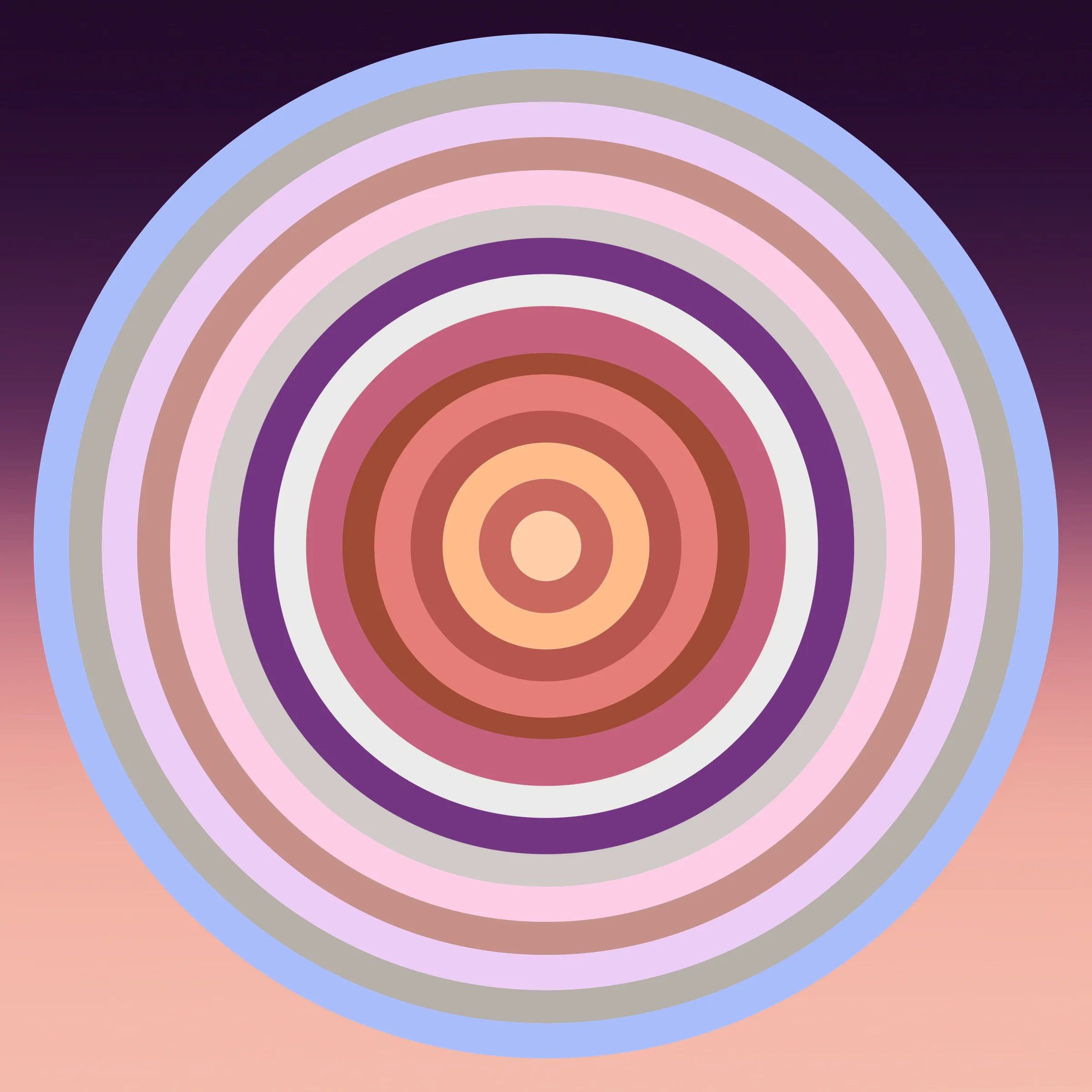 This is a generative art project that pays homage to the distinctive styles of a diverse group of artists by using the color gradient from their artworks and combining them through a series of interleaving concentric circles. The artists featured in the second season are 0009, Albert Soloviev, ALIENQUEEN, Alpha Centauri Kid, S, Archan Nair, Summer Wagner, mae, Haze Long, lilyillo, Mia Forrest , pastel papi, noCreative, Neil Burnell, pho, Reuben Wu, Richard Zheng, Rik Oostenbroek, Samantha Cavet, Sean Mundy, SeerLight, tjo, Victor Mosquera, Yatreda, XSULLO