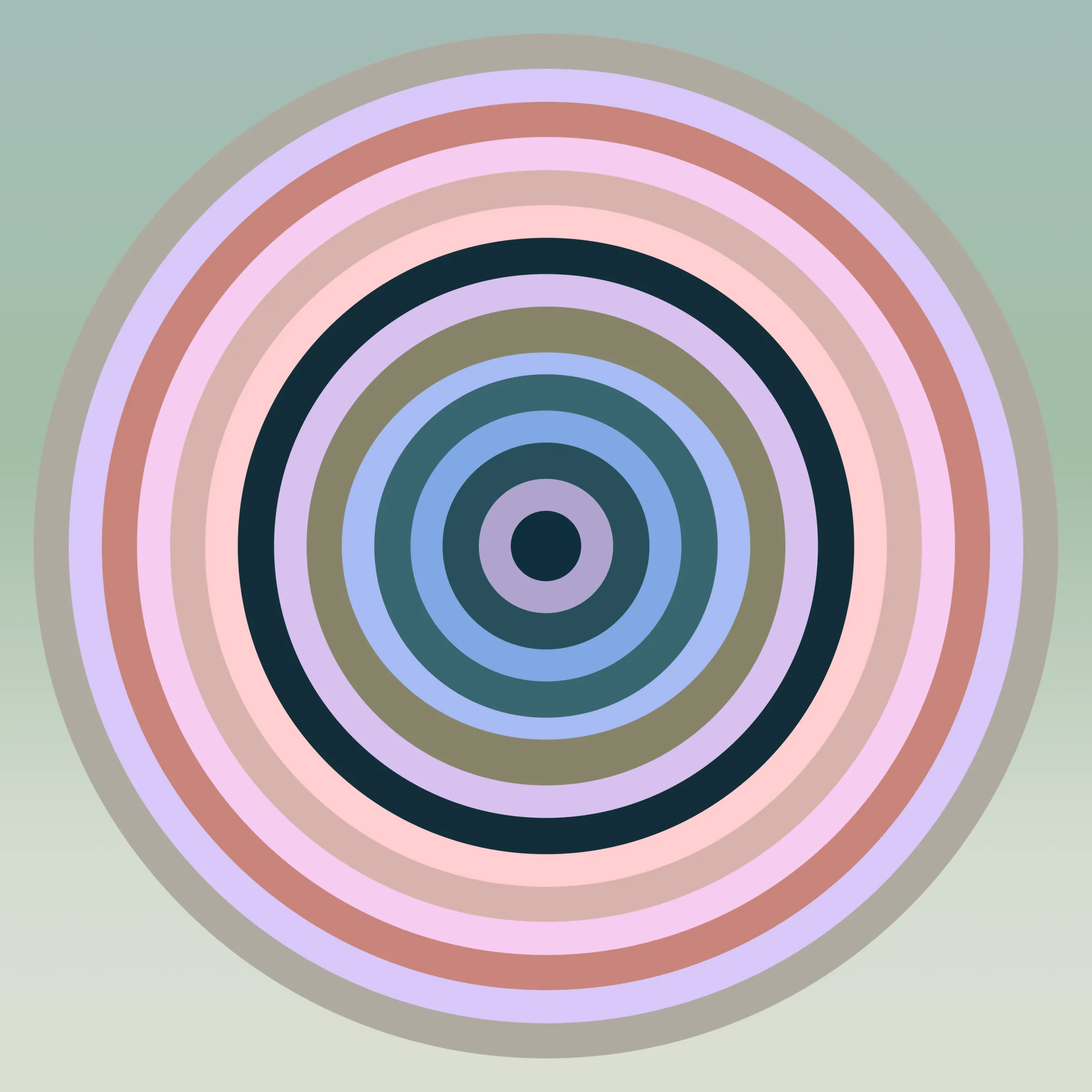 This is a generative art project that pays homage to the distinctive styles of a diverse group of artists by using the color gradient from their artworks and combining them through a series of interleaving concentric circles. The artists featured in the second season are 0009, Albert Soloviev, ALIENQUEEN, Alpha Centauri Kid, S, Archan Nair, Summer Wagner, mae, Haze Long, lilyillo, Mia Forrest , pastel papi, noCreative, Neil Burnell, pho, Reuben Wu, Richard Zheng, Rik Oostenbroek, Samantha Cavet, Sean Mundy, SeerLight, tjo, Victor Mosquera, Yatreda, XSULLO