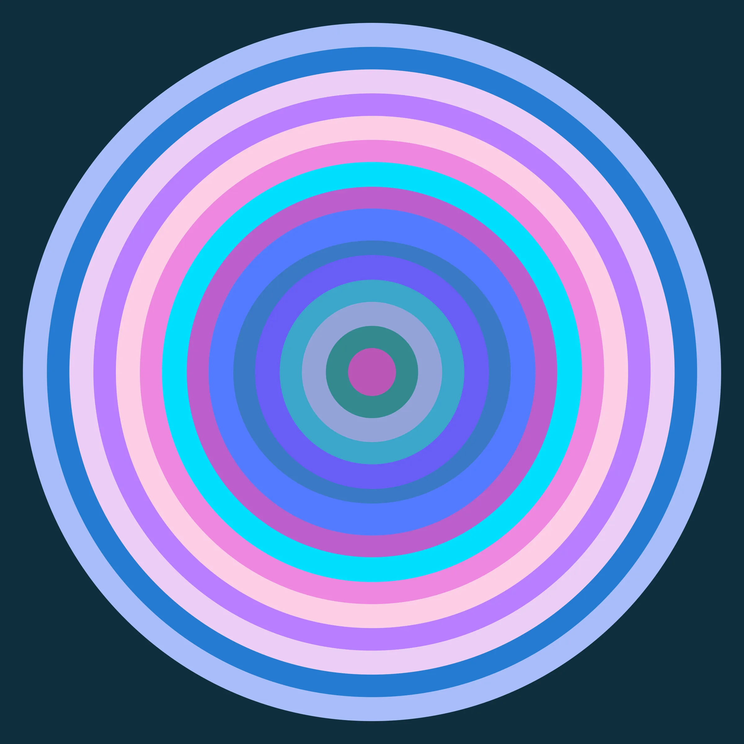 This is a generative art project that pays homage to the distinctive styles of a diverse group of artists by using the color gradient from their artworks and combining them through a series of interleaving concentric circles. The artists featured in the second season are 0009, Albert Soloviev, ALIENQUEEN, Alpha Centauri Kid, S, Archan Nair, Summer Wagner, mae, Haze Long, lilyillo, Mia Forrest , pastel papi, noCreative, Neil Burnell, pho, Reuben Wu, Richard Zheng, Rik Oostenbroek, Samantha Cavet, Sean Mundy, SeerLight, tjo, Victor Mosquera, Yatreda, XSULLO