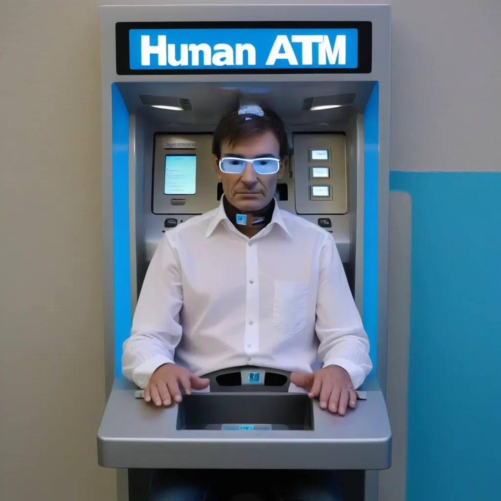 OMG, you really are a human ATM