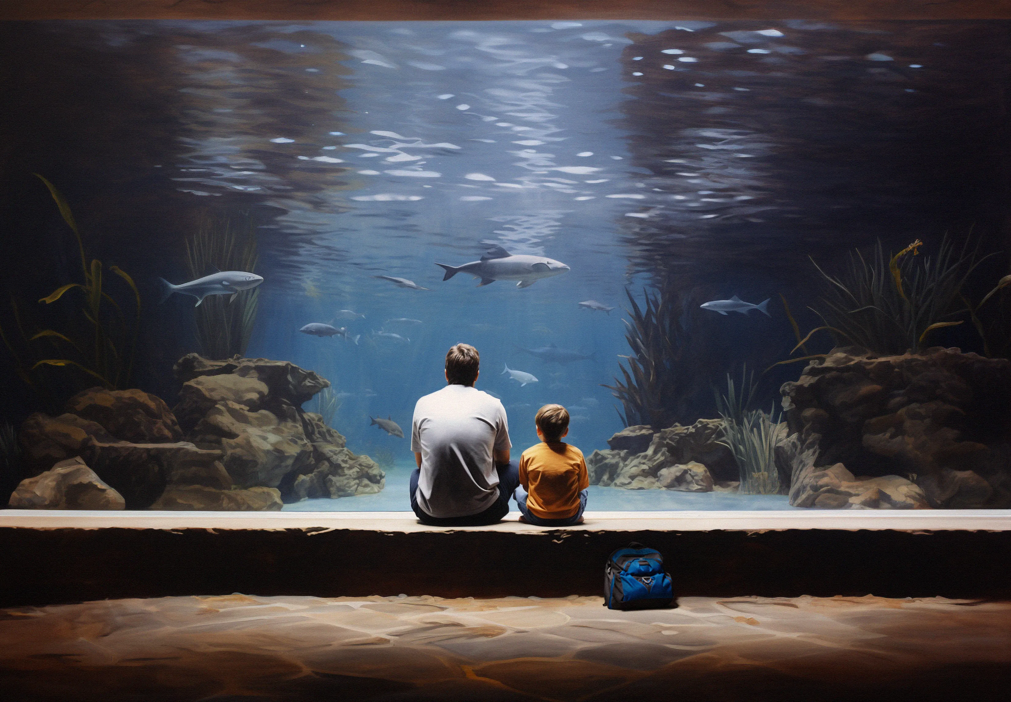 After my family separated, I only rarely got the weekends to hang with my Dad. He would always take me somewhere, quite a bit of the time I would beg him to take me to the aquarium.