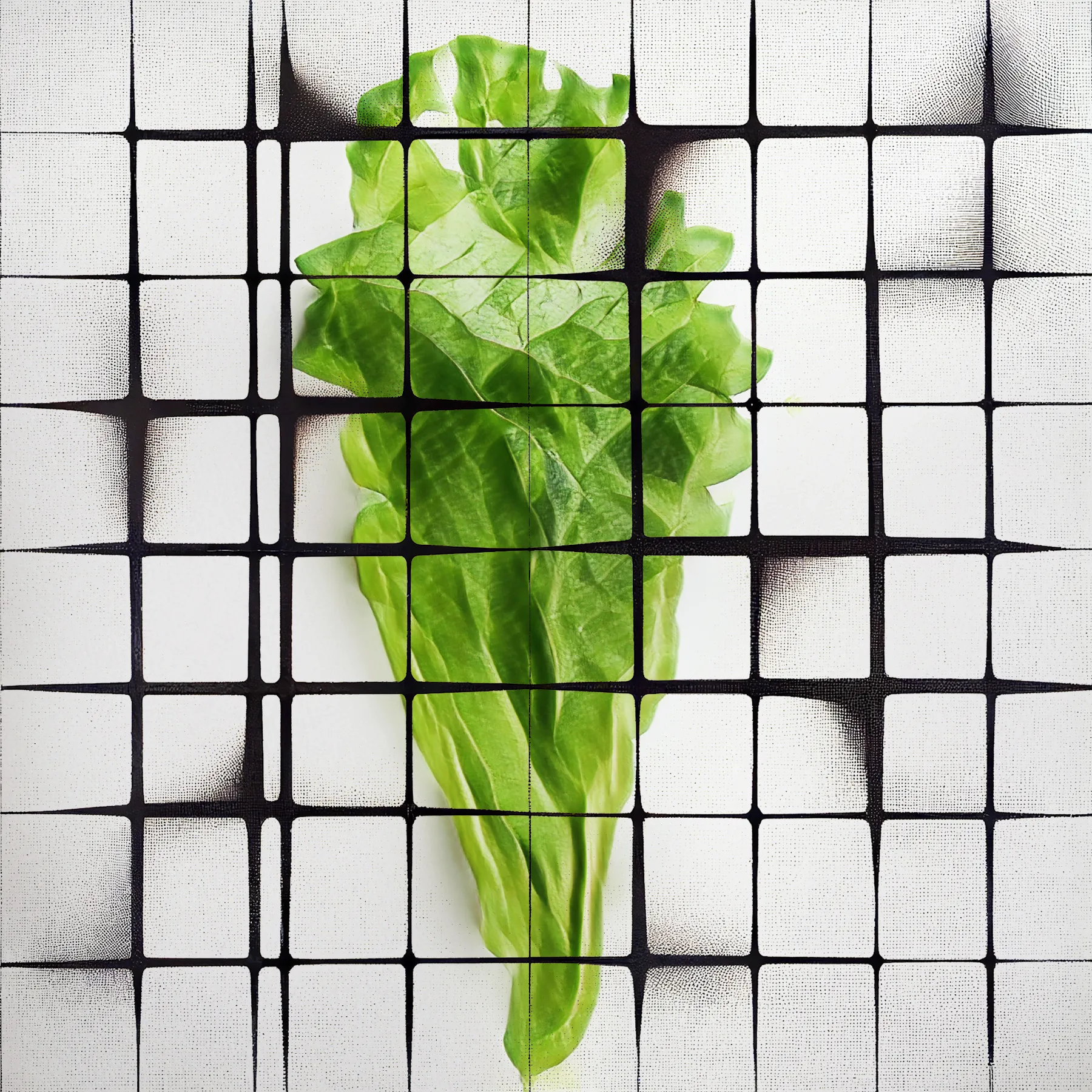 Welcome to NeuralBricolage's veGAN Grande Finale, a hundred and one new unique latenttuce cultivars, this time grown on generative geometric grids to provide a framework for their growth. The latenttuce project has started more than 4 years ago with the main goal to present humble and familiar vegetables afresh as unfamiliar and stunning. But oftentimes while pretty, salad leaves can’t stand on their own aesthetically - to show off their quiet organic beauty I contrasted it with the geometry of a grid adding it also as a metaphor for synergetic growth. As always, these cultivars are sourced from the NeuralBricolage terroir, ensuring their unique origin and quality. Enjoy the last harvest season!
