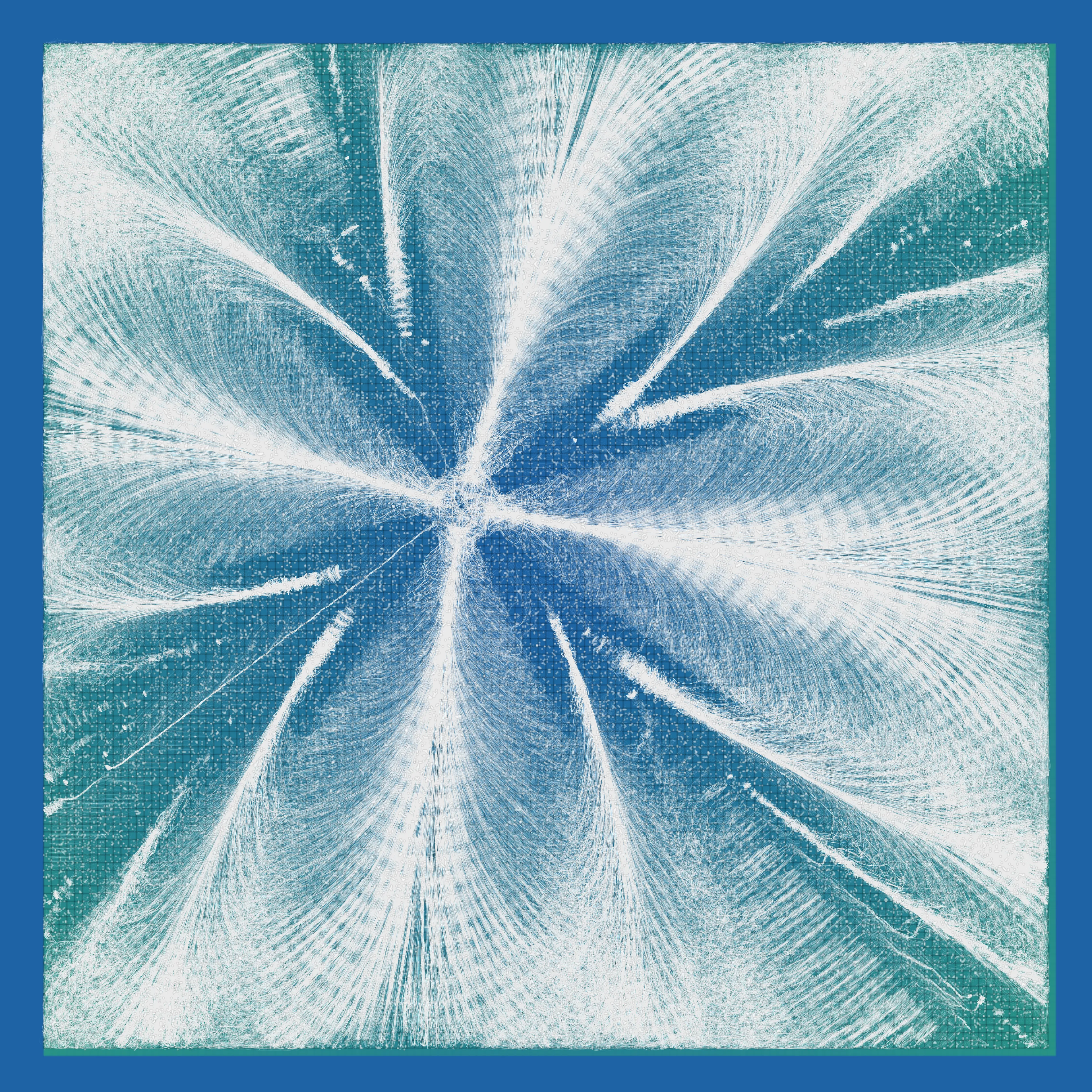 Singularity consists of 150 abstract generative flowers, each bursting to life from a single point, like a cosmic explosion frozen in time. These flowers are a symphony of color, with intricate patterns and delicate petals that invite the viewer to explore every detail. Their beauty is transcendent, stirring something deep within the soul.

In this collection, the flowers serve as a metaphor for growth and potential. From a single point of origin, each flower unfolds into something unique and awe-inspiring, reminding us that even the smallest seed contains limitless possibilities.

This collection is a testament to the beauty and power of generative art. It invites us on a journey into the infinite, celebrating the vibrant, ever-changing nature of life itself.