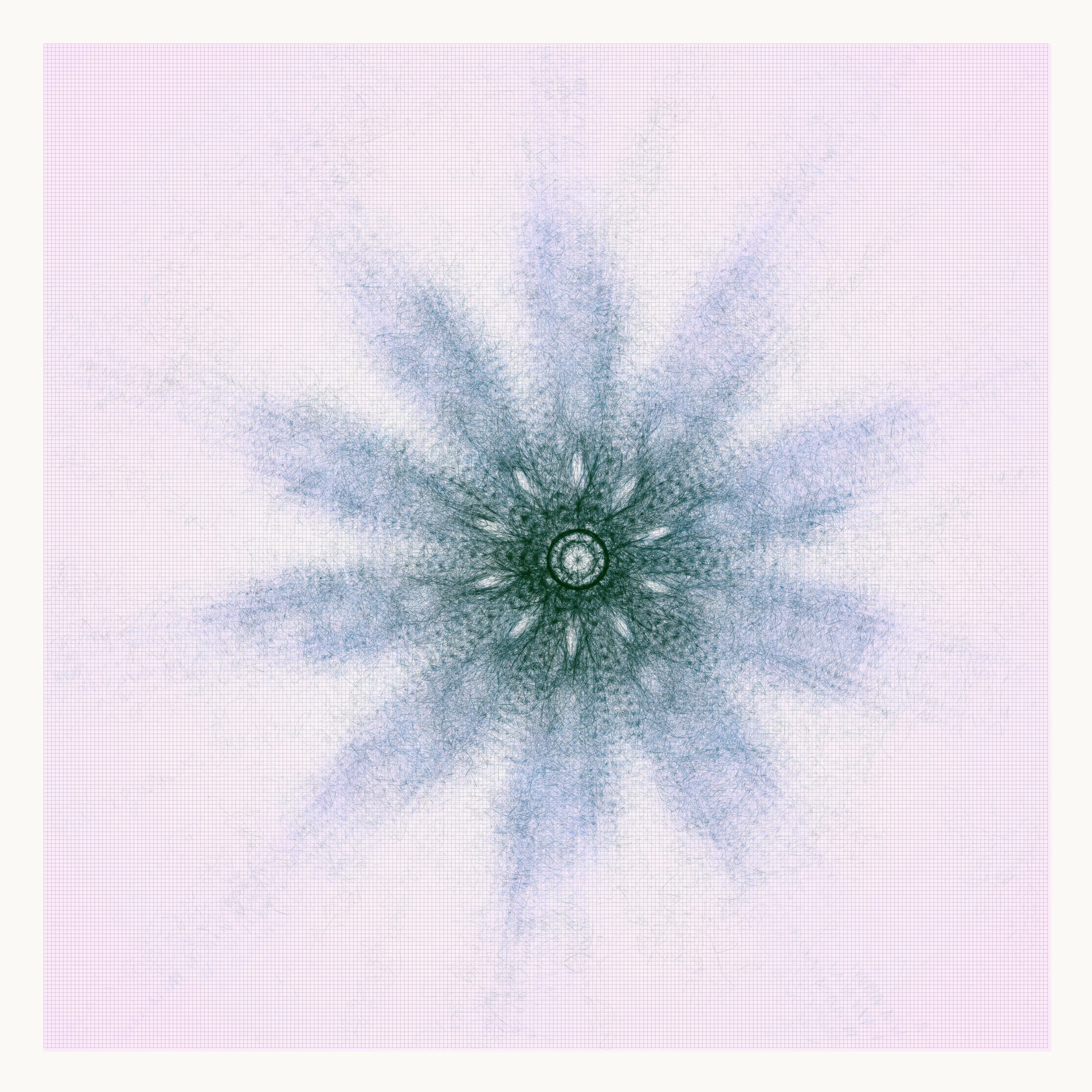 Singularity consists of 150 abstract generative flowers, each bursting to life from a single point, like a cosmic explosion frozen in time. These flowers are a symphony of color, with intricate patterns and delicate petals that invite the viewer to explore every detail. Their beauty is transcendent, stirring something deep within the soul.

In this collection, the flowers serve as a metaphor for growth and potential. From a single point of origin, each flower unfolds into something unique and awe-inspiring, reminding us that even the smallest seed contains limitless possibilities.

This collection is a testament to the beauty and power of generative art. It invites us on a journey into the infinite, celebrating the vibrant, ever-changing nature of life itself.