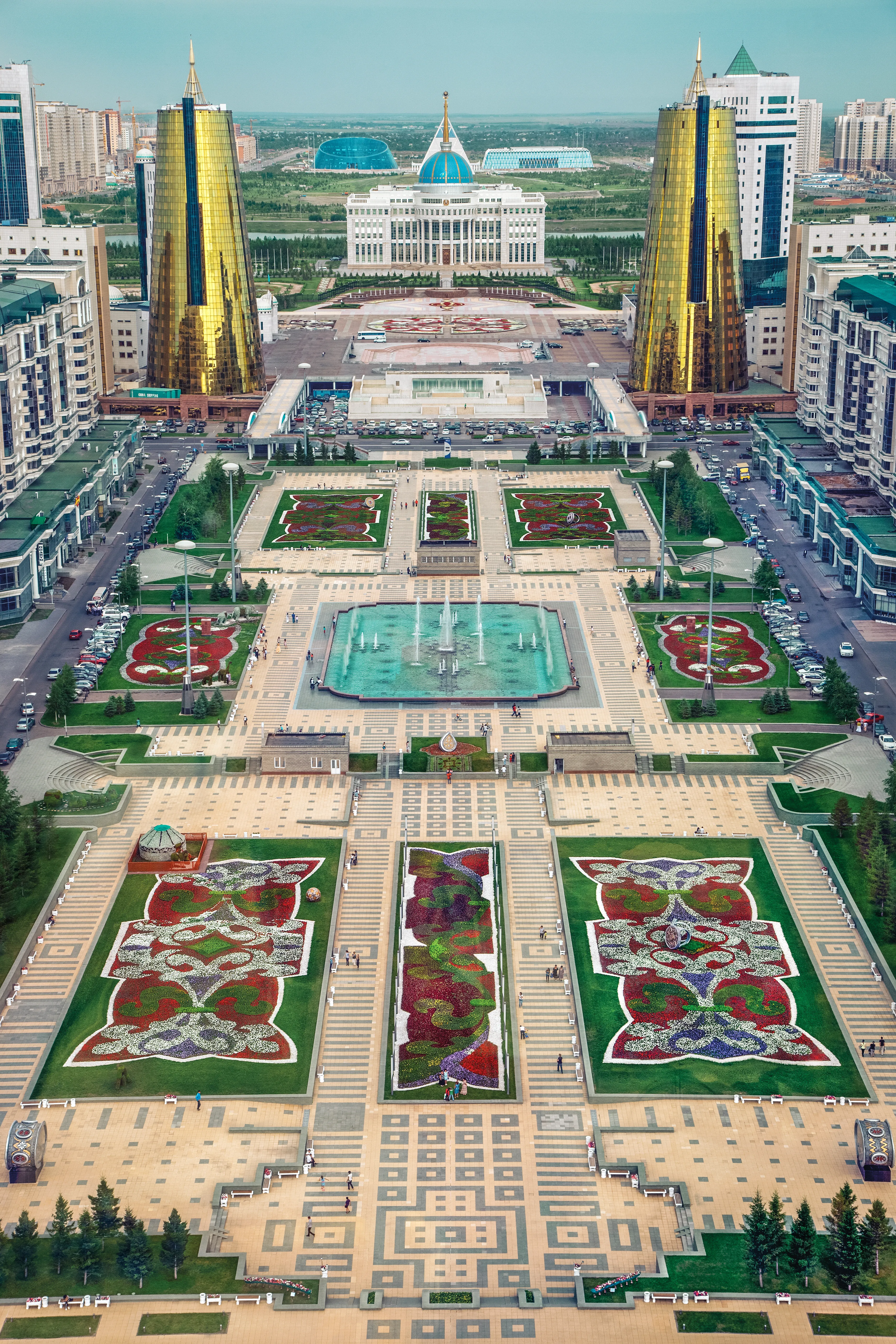 The capital city of Kazakhstan has undergone three name changes since it replaced the former capital city, Almaty, in 1997. First Akmola then Astana, now the glamorous city of the steppe is called Nur-Sultan, named after Nursultan Nazarbayev, currently the country’s only leader since the its independence from the USSR in 1991. (by Ryan Koopmans - Kazakhstan, 2011)