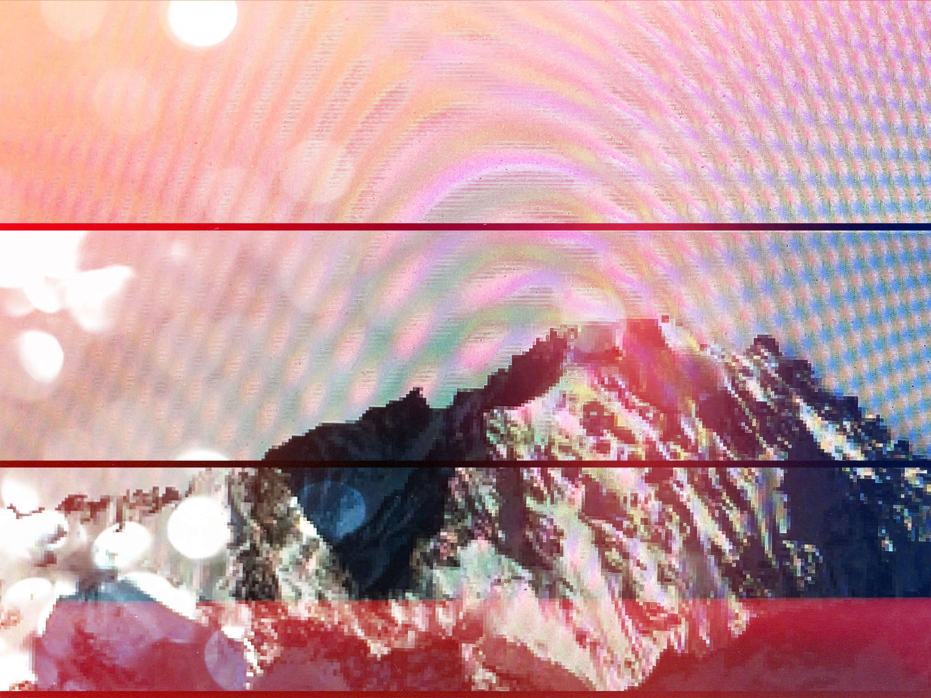 Assembly presents *Range: Of Swiss Fort Knox* by Penelope Umbrico. Building on her Range series, this collection was made specifically for the blockchain and focuses on Swiss Fort Knox, an underground data center in the Swiss Alps that provides "long-term access to our digital cultural and scientific assets." After sourcing internet images tagged “Swiss Fort Knox,” she photographs the images on the screen with her iPhone, processing them through the camera app filters that simulate “mistakes” of analogue photography. Hallucinogenic colors blend with disorienting effects of the device’s gravity sensor to dislodge any perception of stability in the mountain, the data center, and the photographic medium. The data center (a contemporary cultural repository) melds with the supposed stability of the mountain range (one of the oldest sites of spiritual contemplation) and is destabilized through the generative changes of each iteration, yet now remains fixed in time through the blockchain.