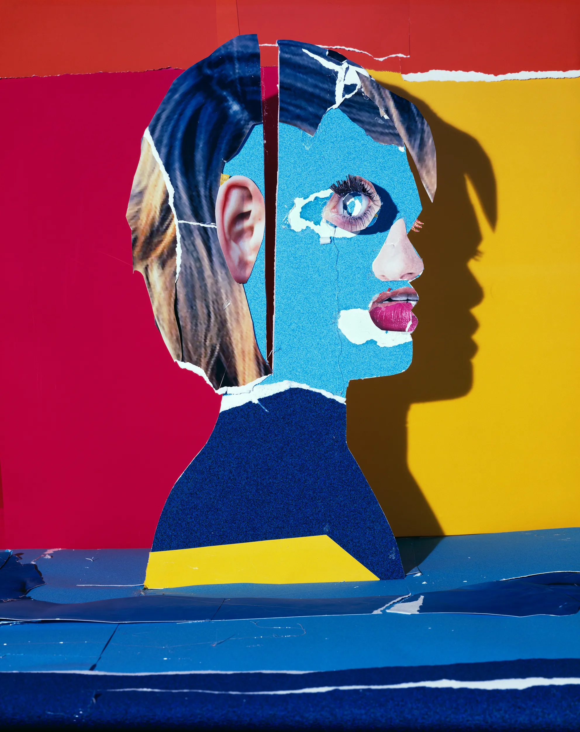 Assembly presents Portrait Studio by Daniel Gordon, a collection of portraits which span over a decade of his career, in which he photographs sculptures made with images collaged from Google image search. These assembled portraits do not depict a single person as much as they portray a collective reflection of our virtual selves. The characters blur the distinction between our lived, physical experiences and our digital, cerebral ones. As such, they articulate a new visual repertoire, one which not only celebrates the internet and appropriation, but also works to push our perception of truth to its maximum—a realm where our distinction between virtual and physical becomes full of new possibilities. As part of the blockchain, these NFT versions of Gordon’s portraits have now come full circle, navigating the shift from the beginnings of the internet to its Web 3.0 iteration.