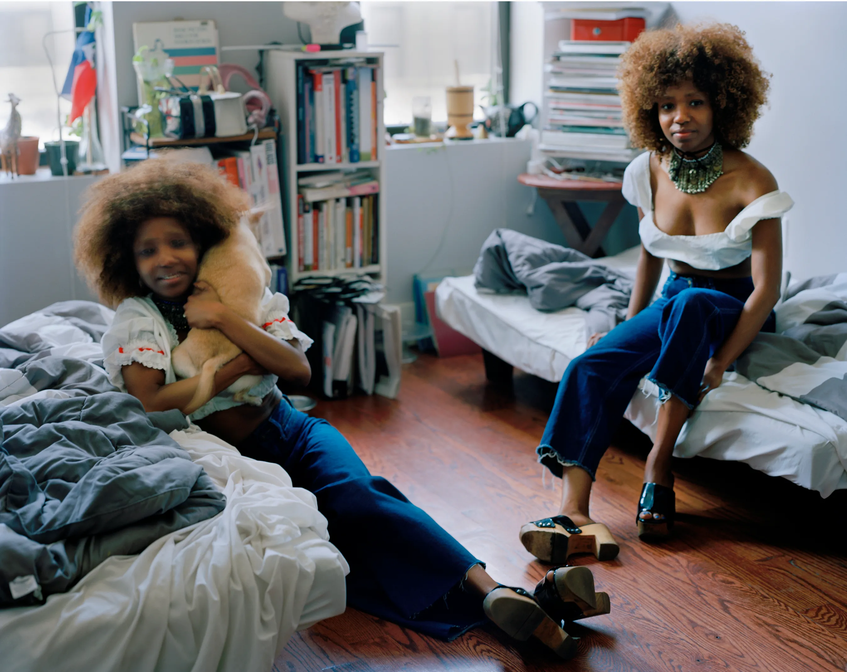 - Title: Jessica & Joyce Gayo

- Artist: Justin Aversano

- Medium: Darkroom C-Print

- Original Dimensions: 16" x 20"

- Price: $1,000

- Edition: 1/1

- Additional Information: Twins are thought to bring luck to those who see them and touch them, and they are showered with gifts and money from strangers. They are regarded as bearers of happiness, good luck and riches for their parents, but also as familiars of the gods, with extraordinary powers.